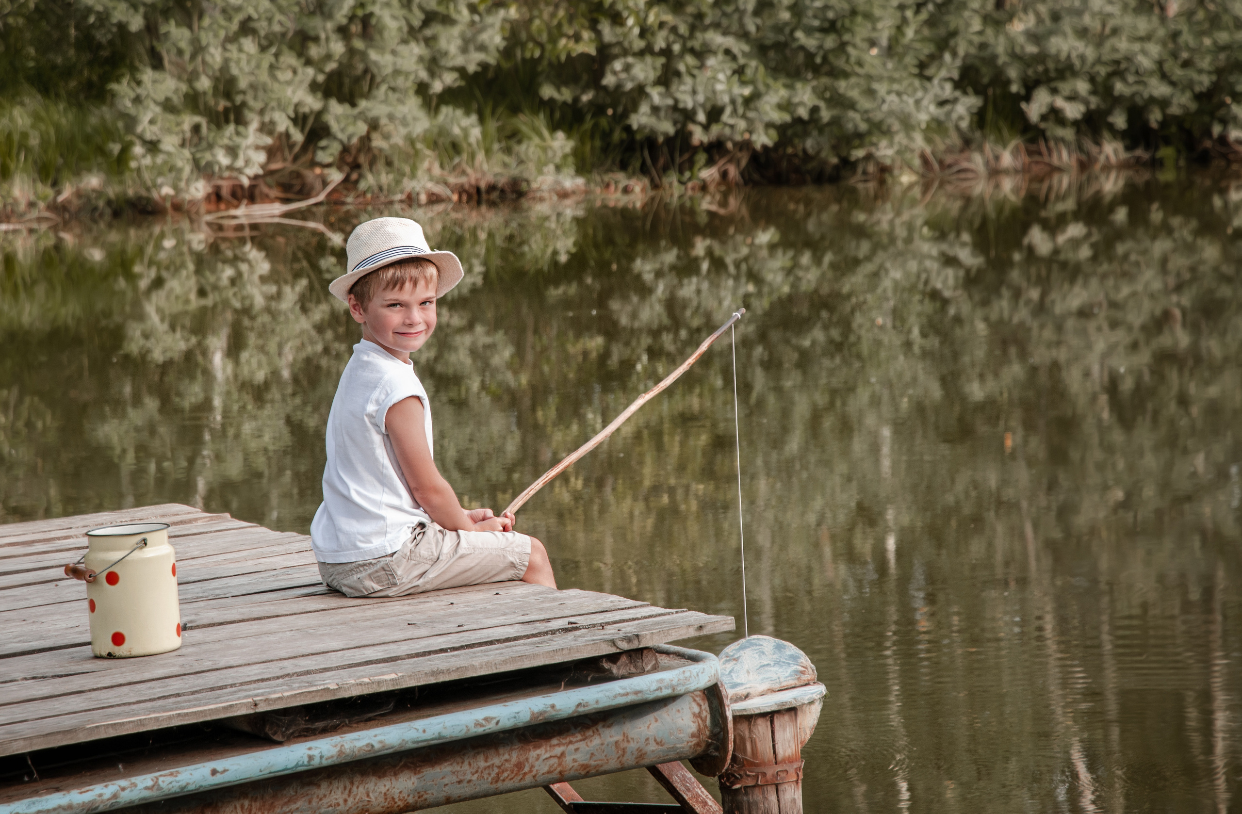 На озере. Семейный и детский фотограф в детских садах и школах