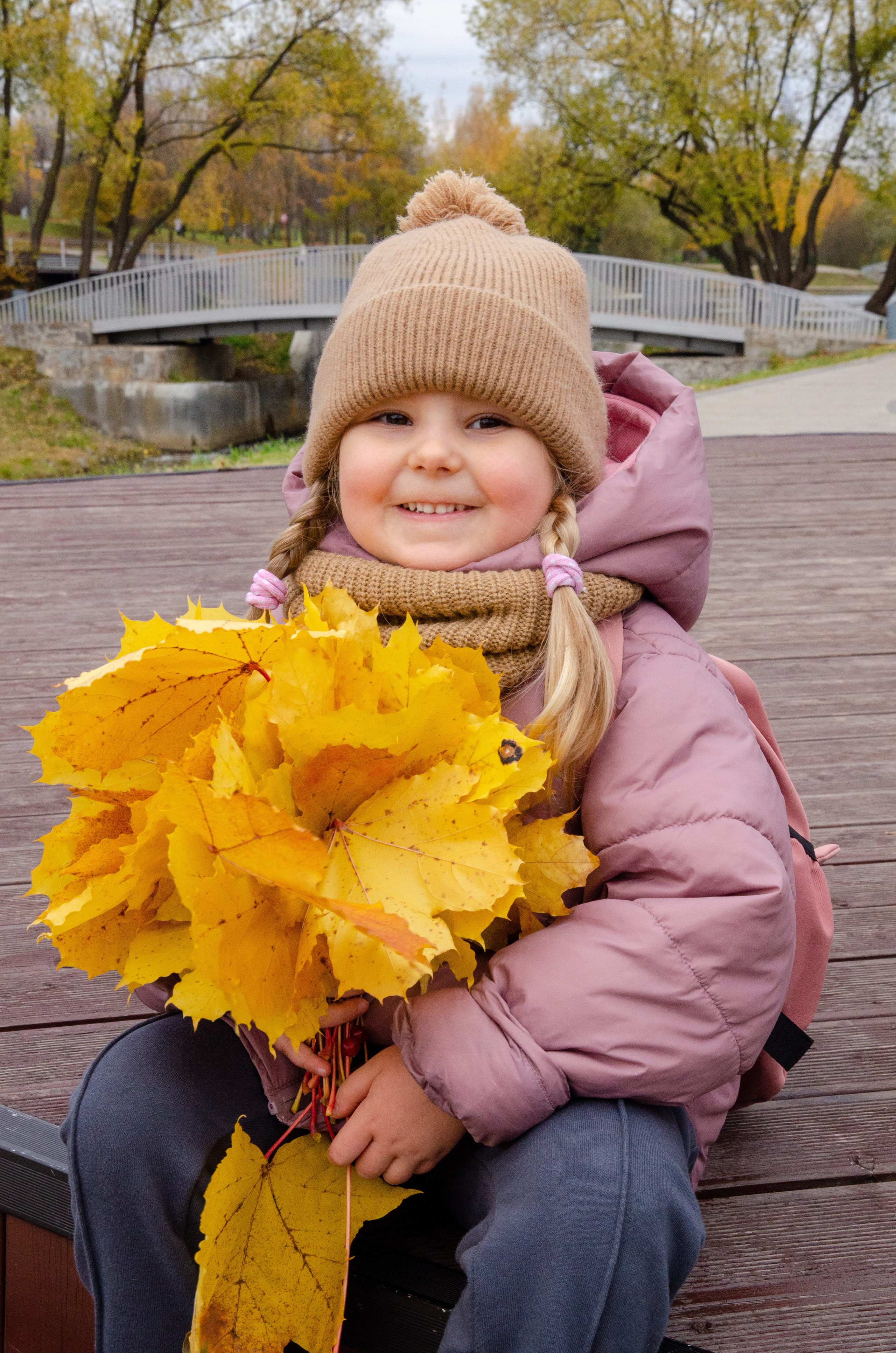 Детский осенний портрет от фотографа Голубевой Натальи, Москва, Битцевский парк.