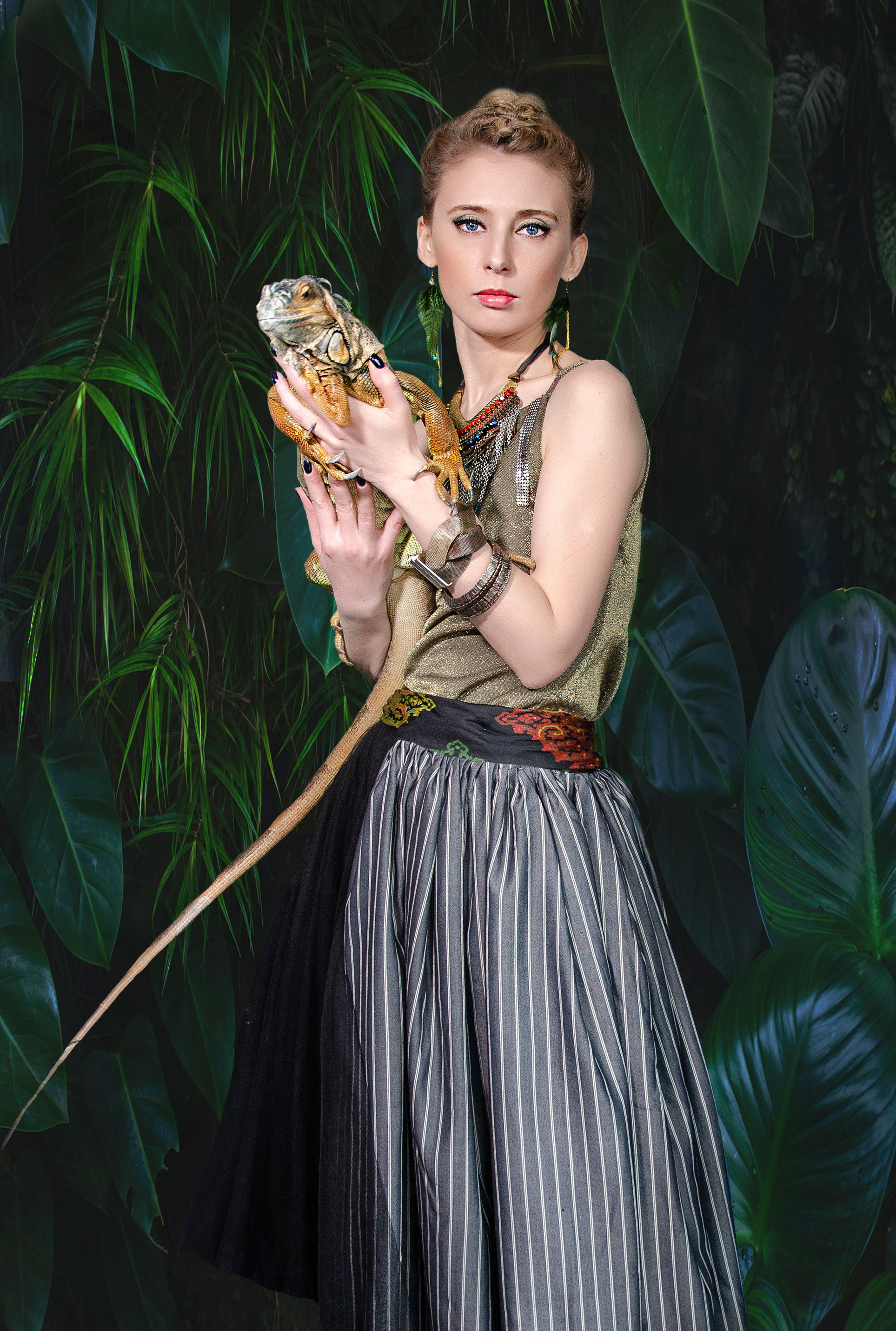 Арт проект с игуаной, сфинксом и питоном). Семейный и детский фотограф в детских садах и школах