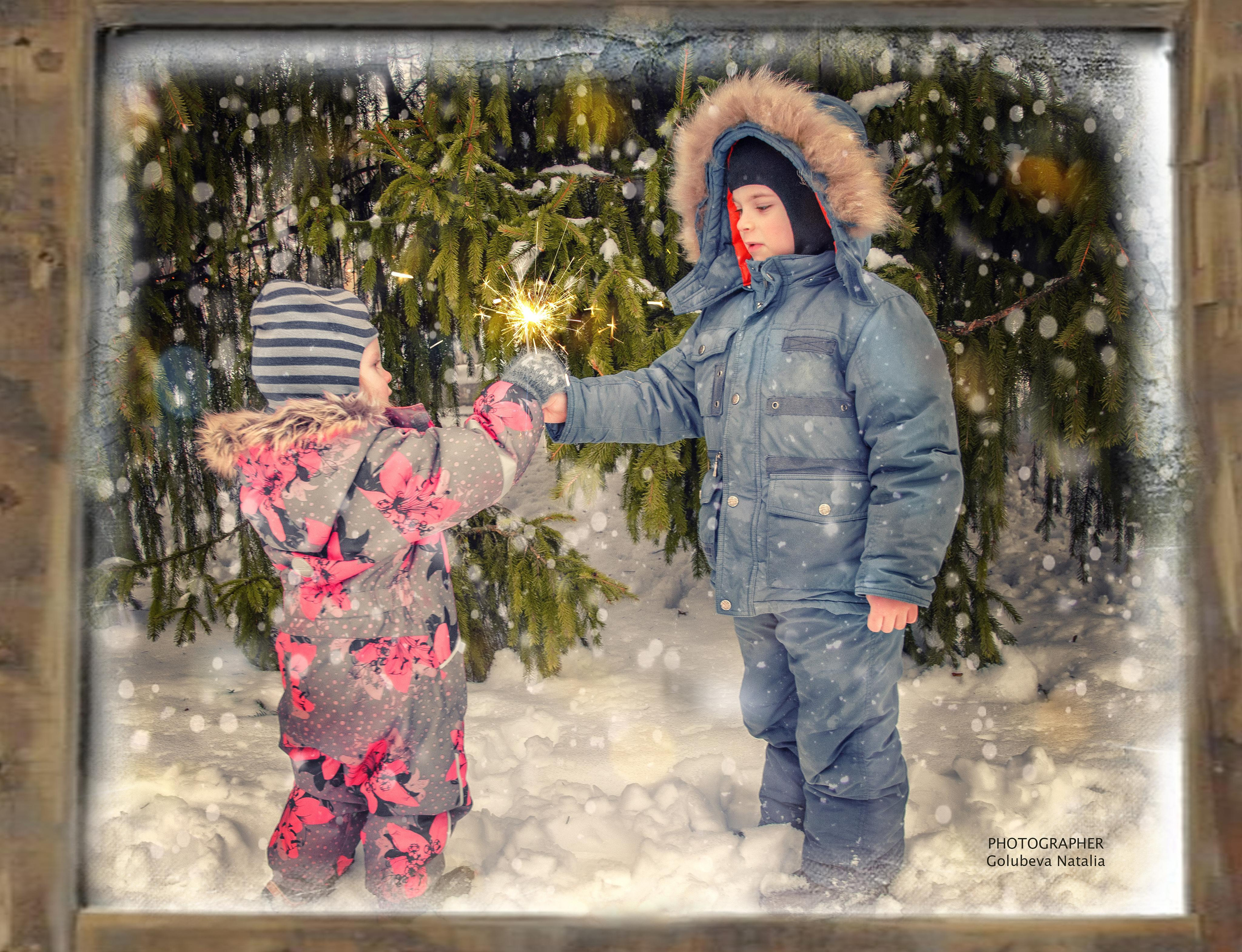 Новогодние фотосессии в Москве. Семейный и детский фотограф в детских садах и школах