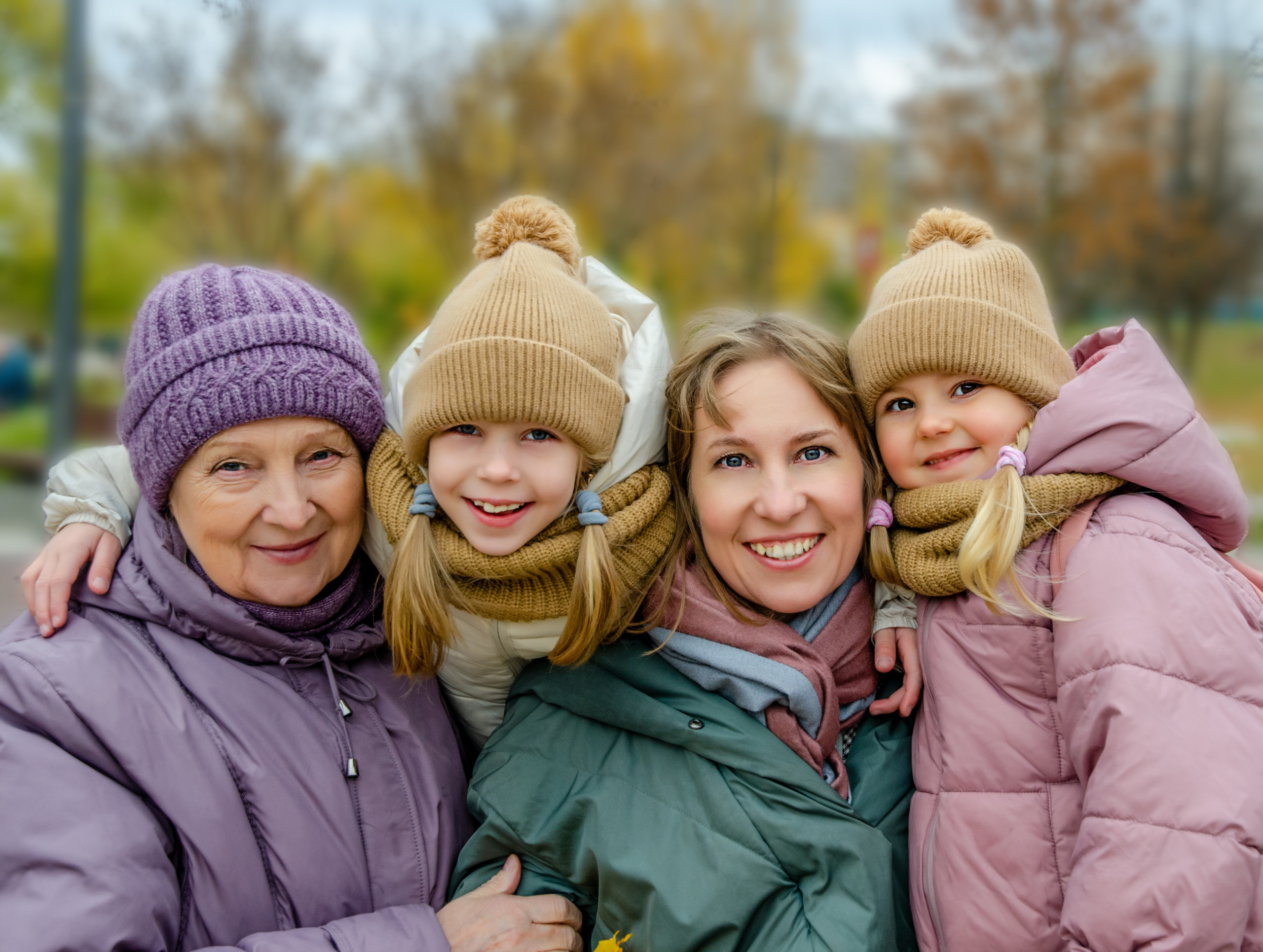 Семейная фотосессия в парке, осенью с фотографом Голубевой Натальей.