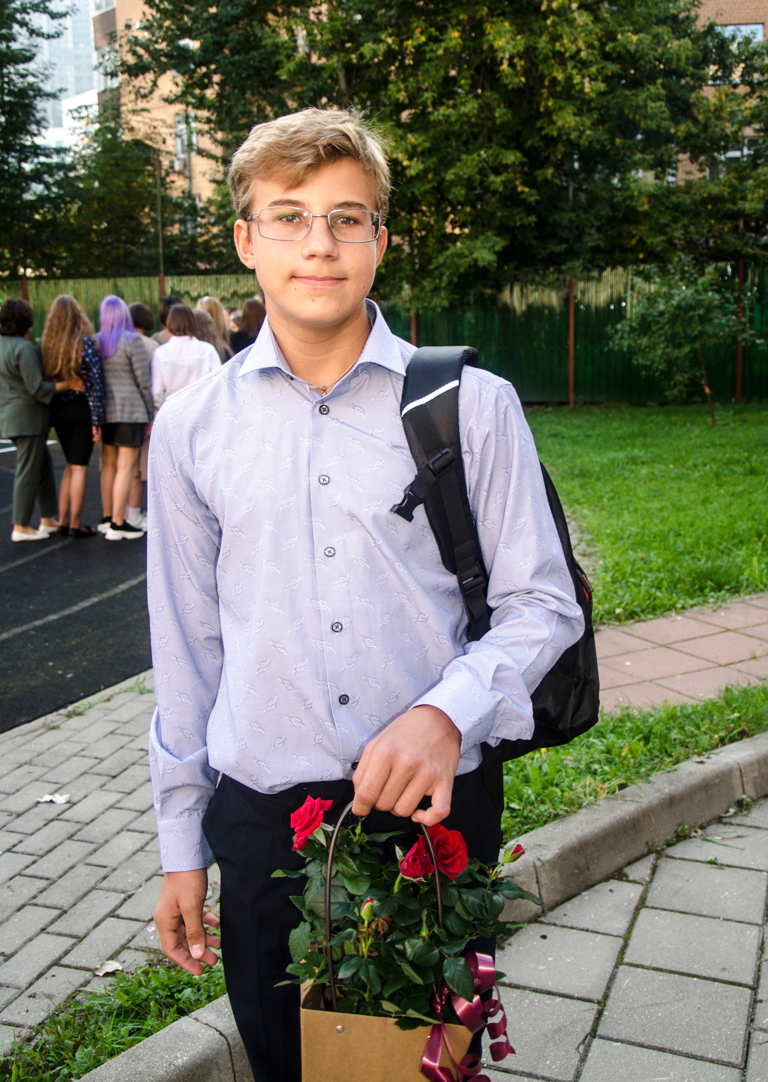 Школьная линейка на 1 сентября, фотограф Голубева Наталья, Москва