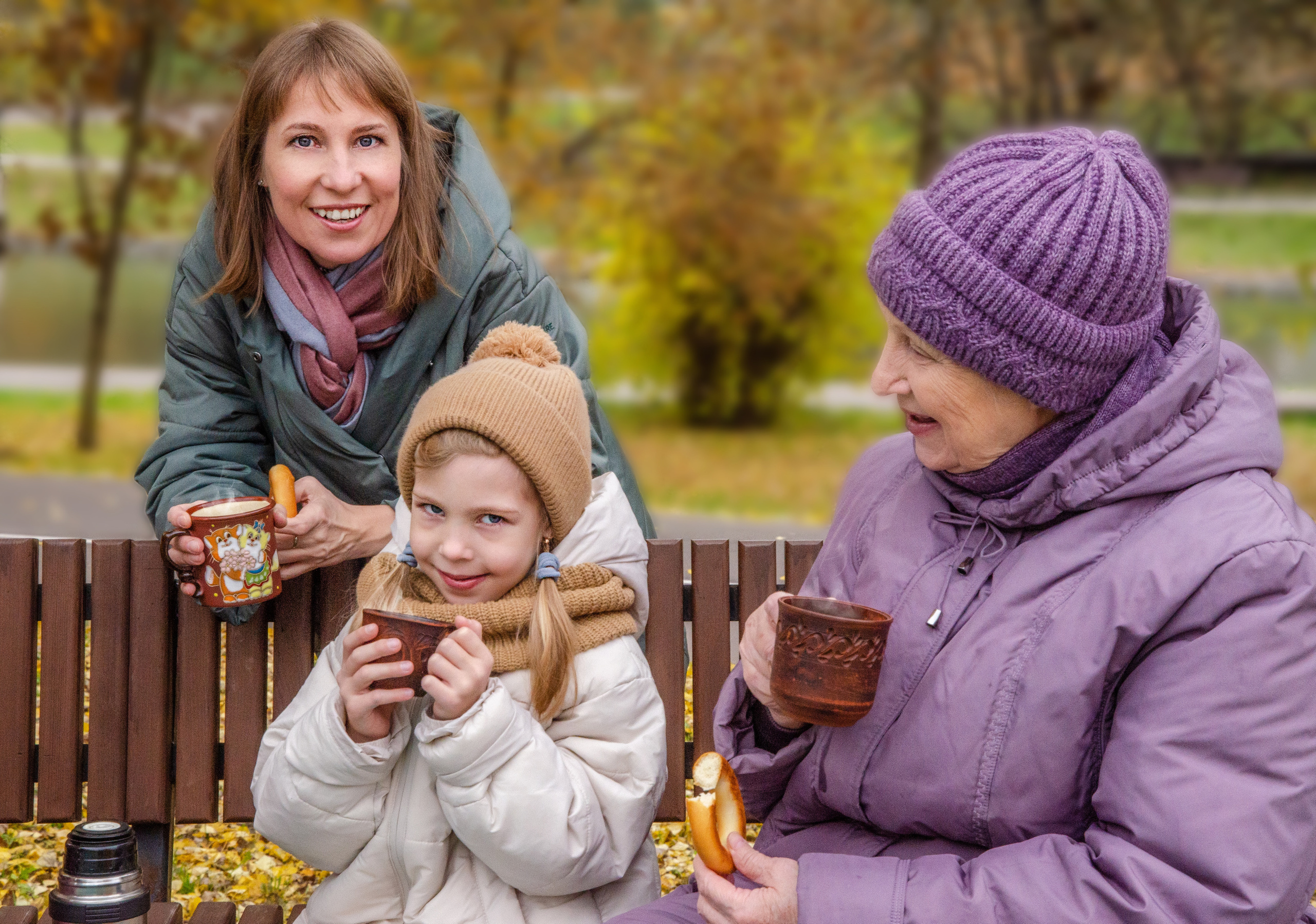 Семейная фотосессия в парке с фотографом Голубевой Натальей.