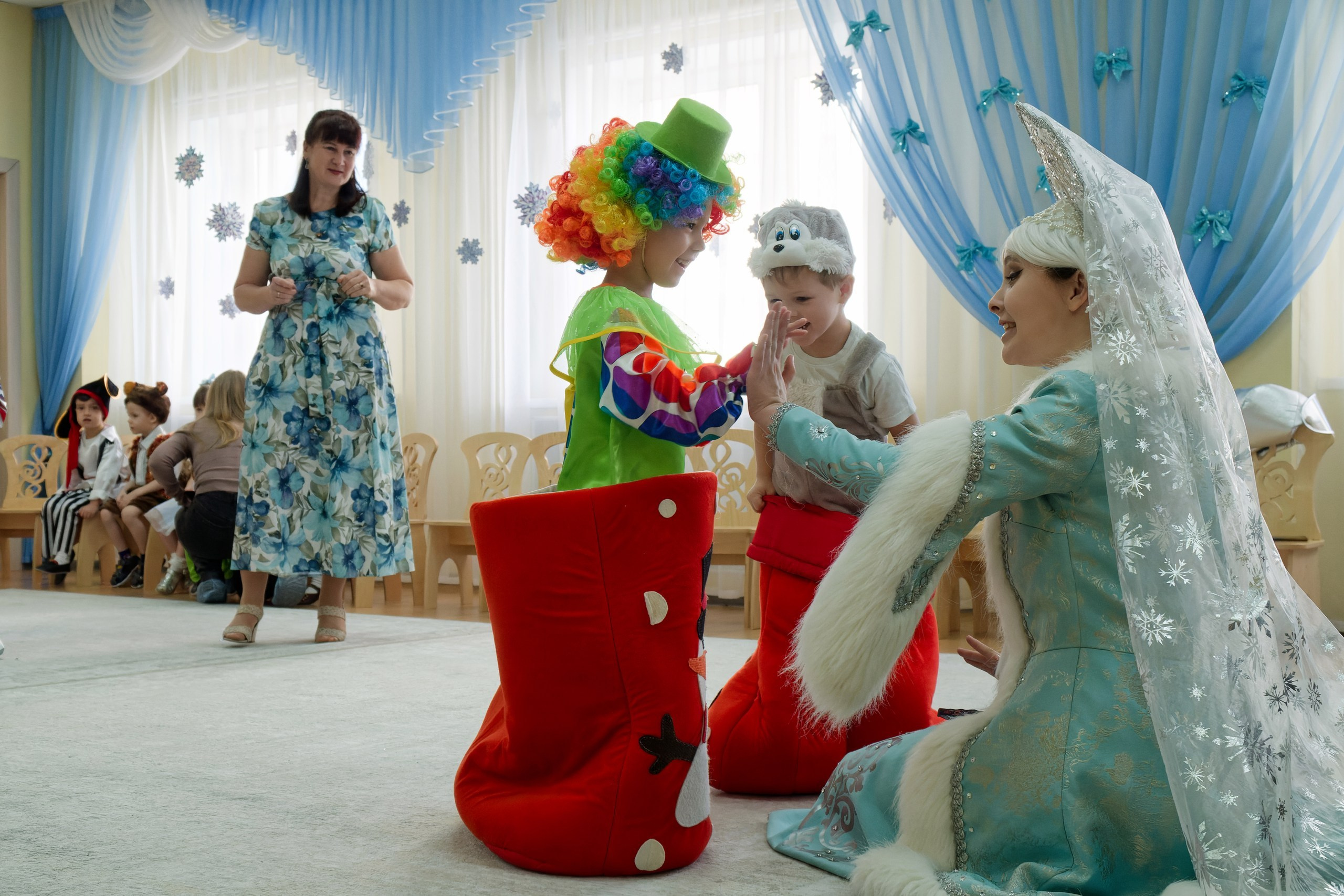 Детский новогодний утренник. Репортажный, event-фотограф во Владивостоке