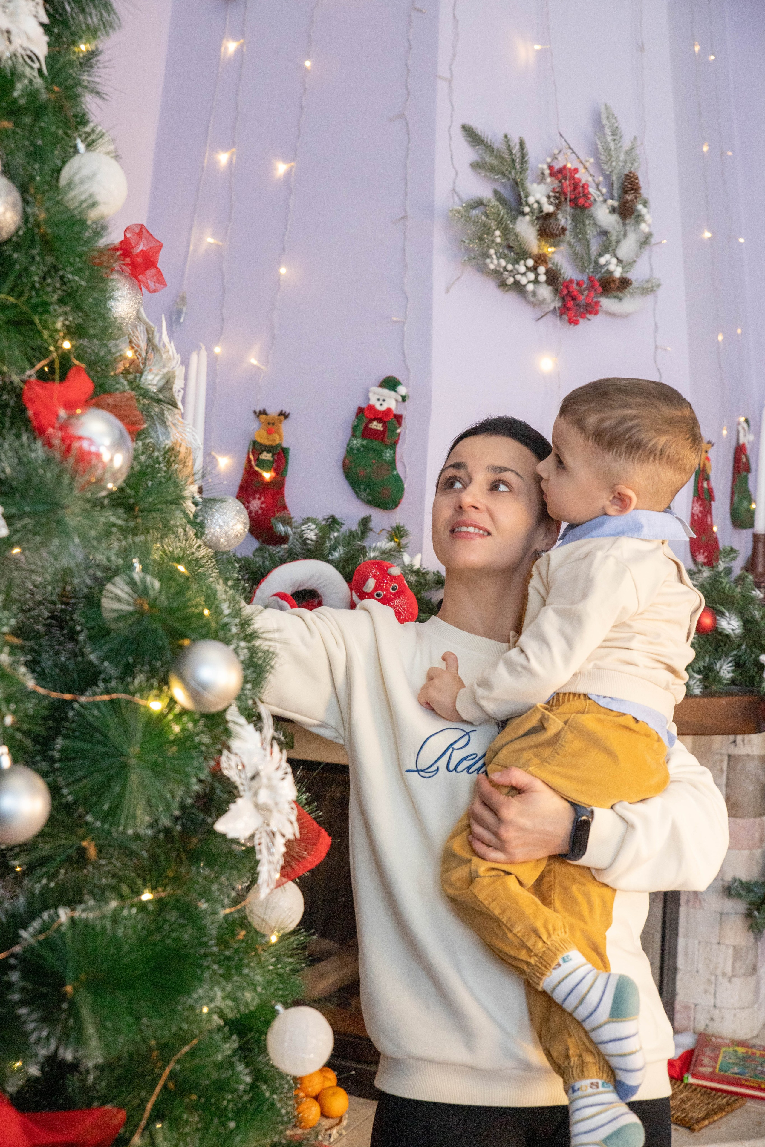 Новогодняя. Дёма и родители. Фотограф Лапочкина Татьяна