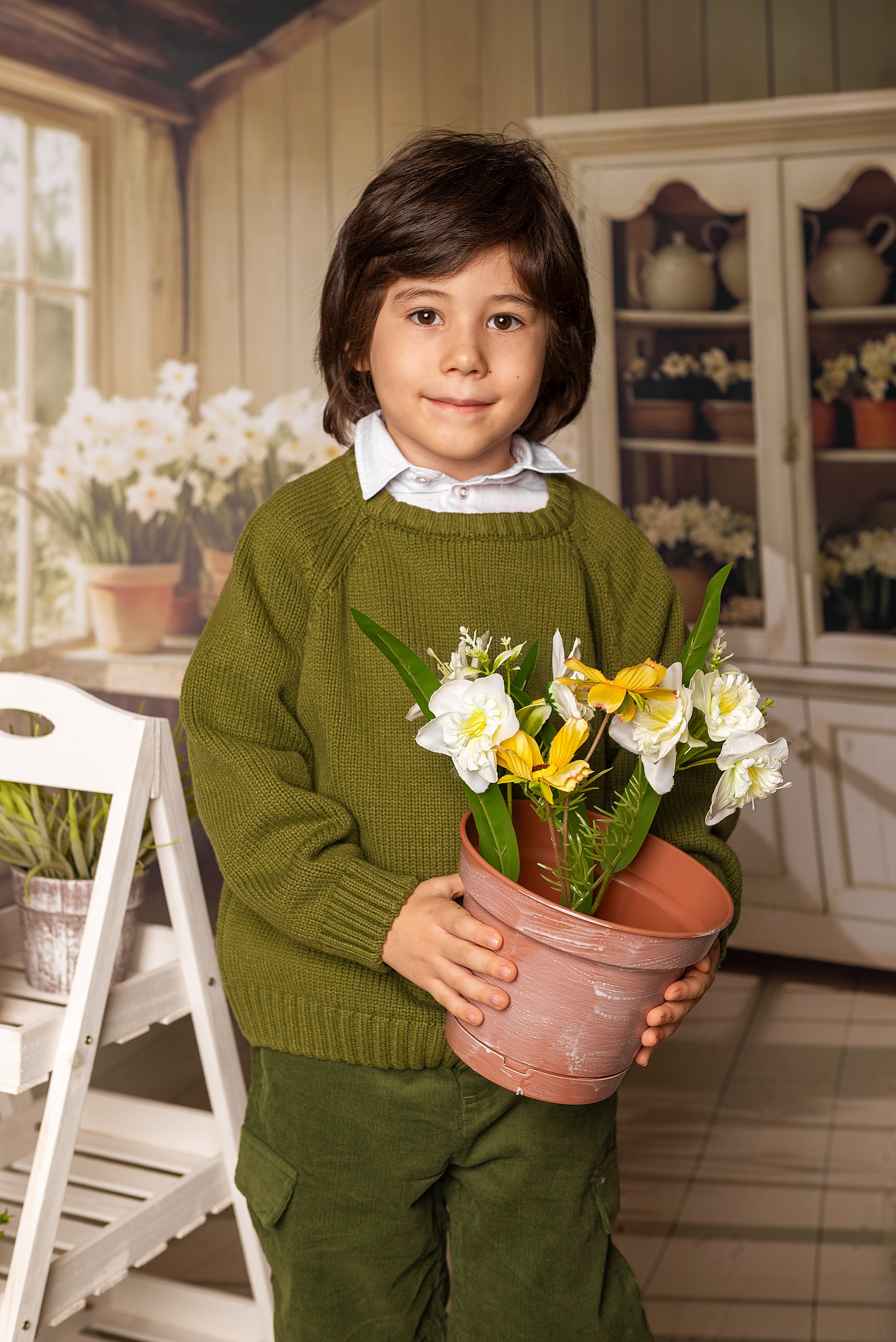 Сюжет «Нарциссы». Детская фотостудия Виктории Шараповой