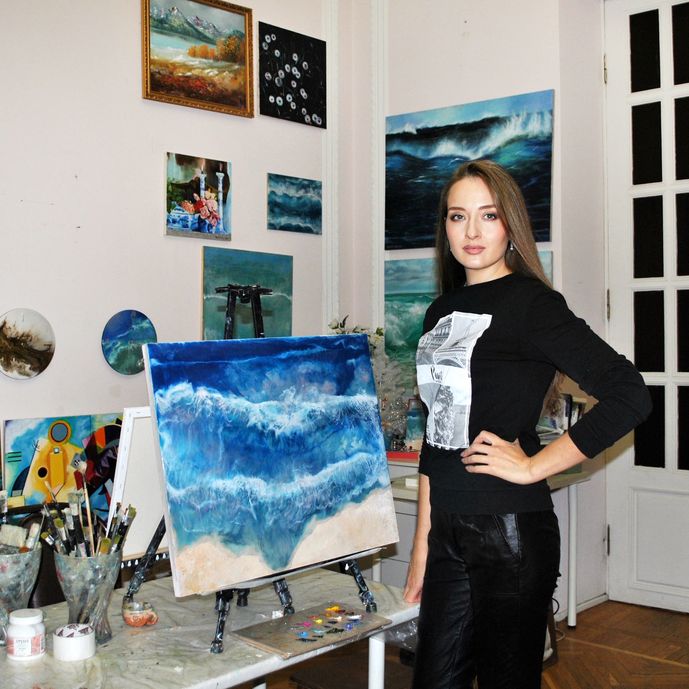 Смола. Картины и портреты на заказ по фотографии. Художник Софья Рехлинг