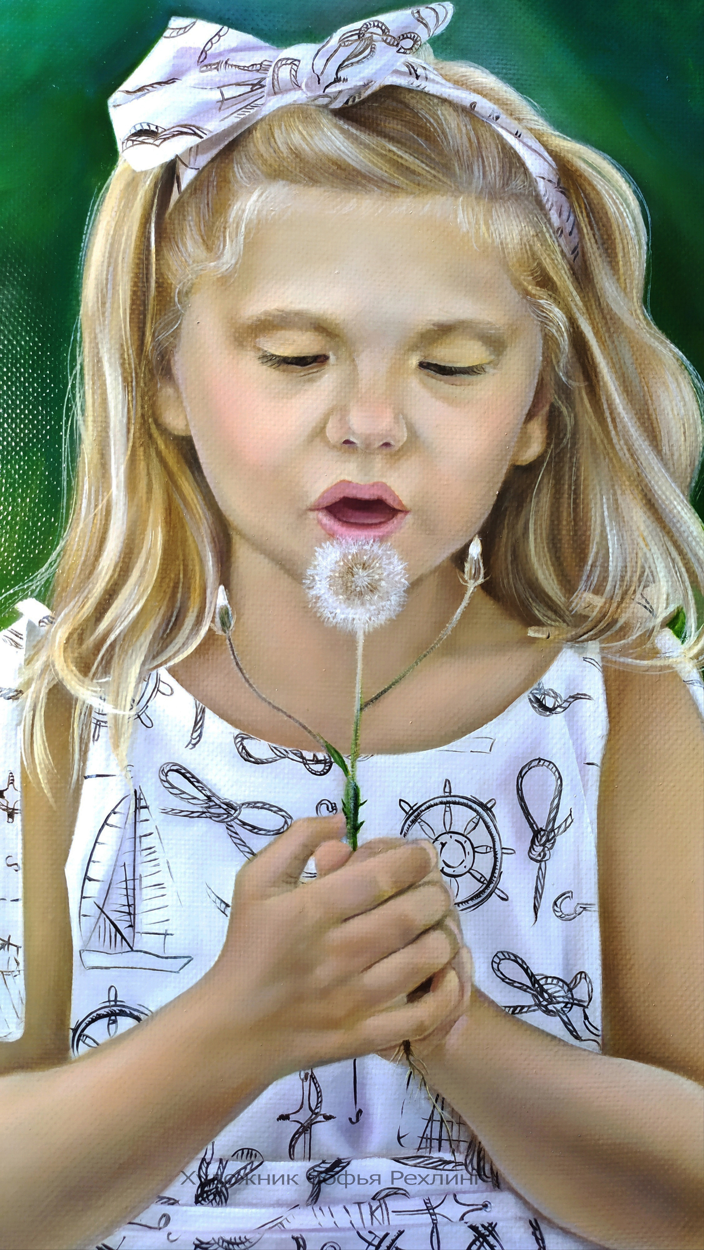 Children’s portrait 40×50 cm → view. Portraits and paintings to order