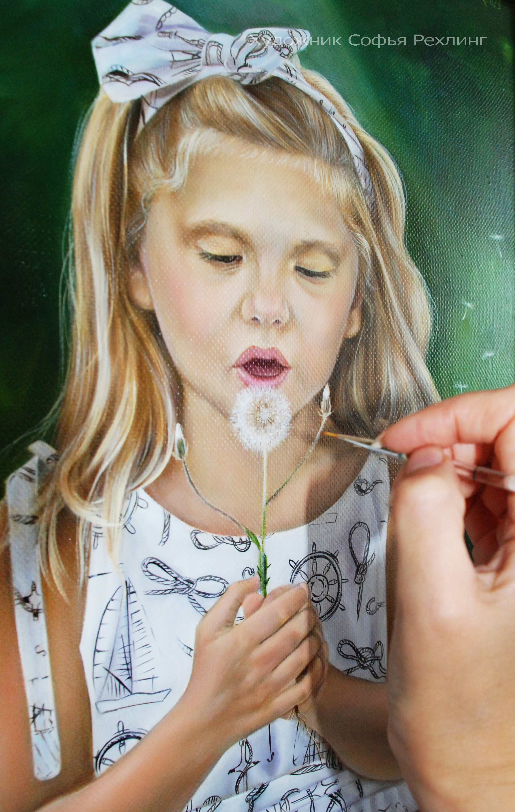 Children’s portrait 40×50 cm → view. Portraits and paintings to order