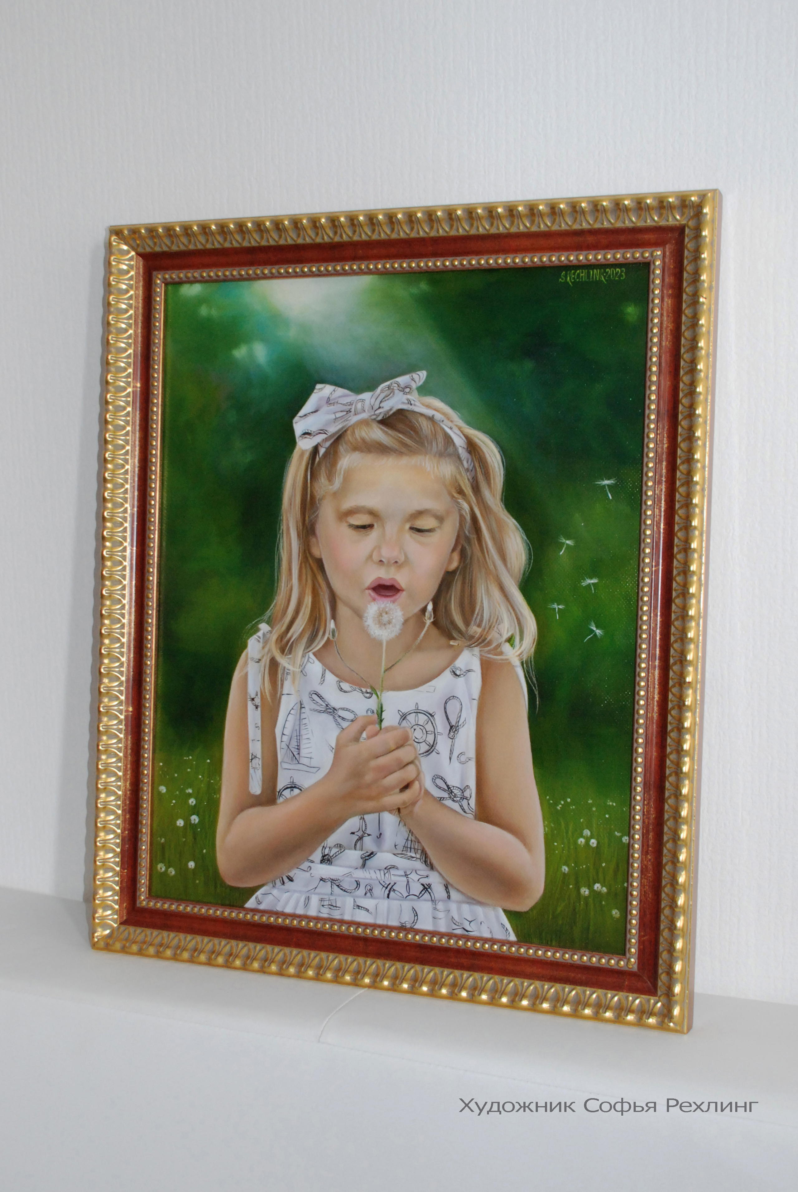 Children’s portrait 40×50 cm → view. Portraits and paintings to order