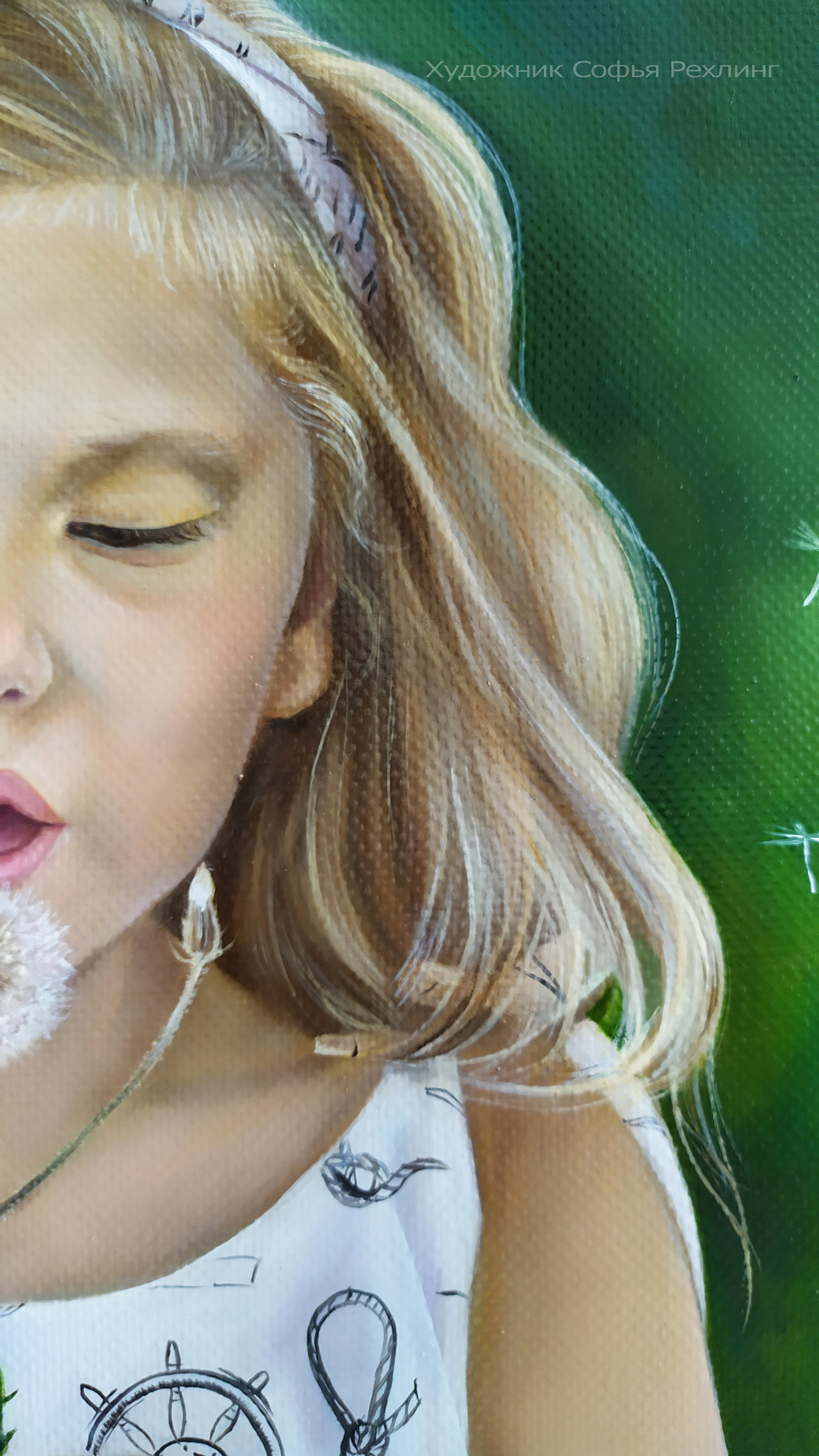 Children’s portrait 40×50 cm → view. Portraits and paintings to order