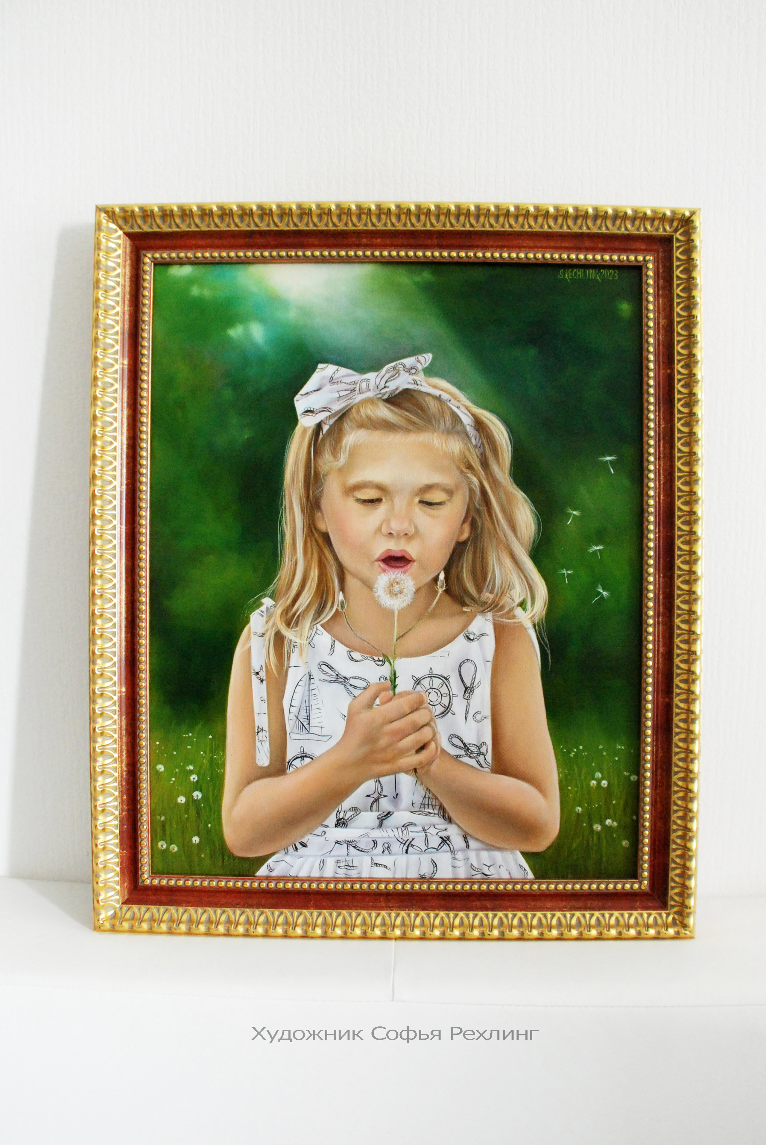 Children’s portrait 40×50 cm → view. Portraits and paintings to order