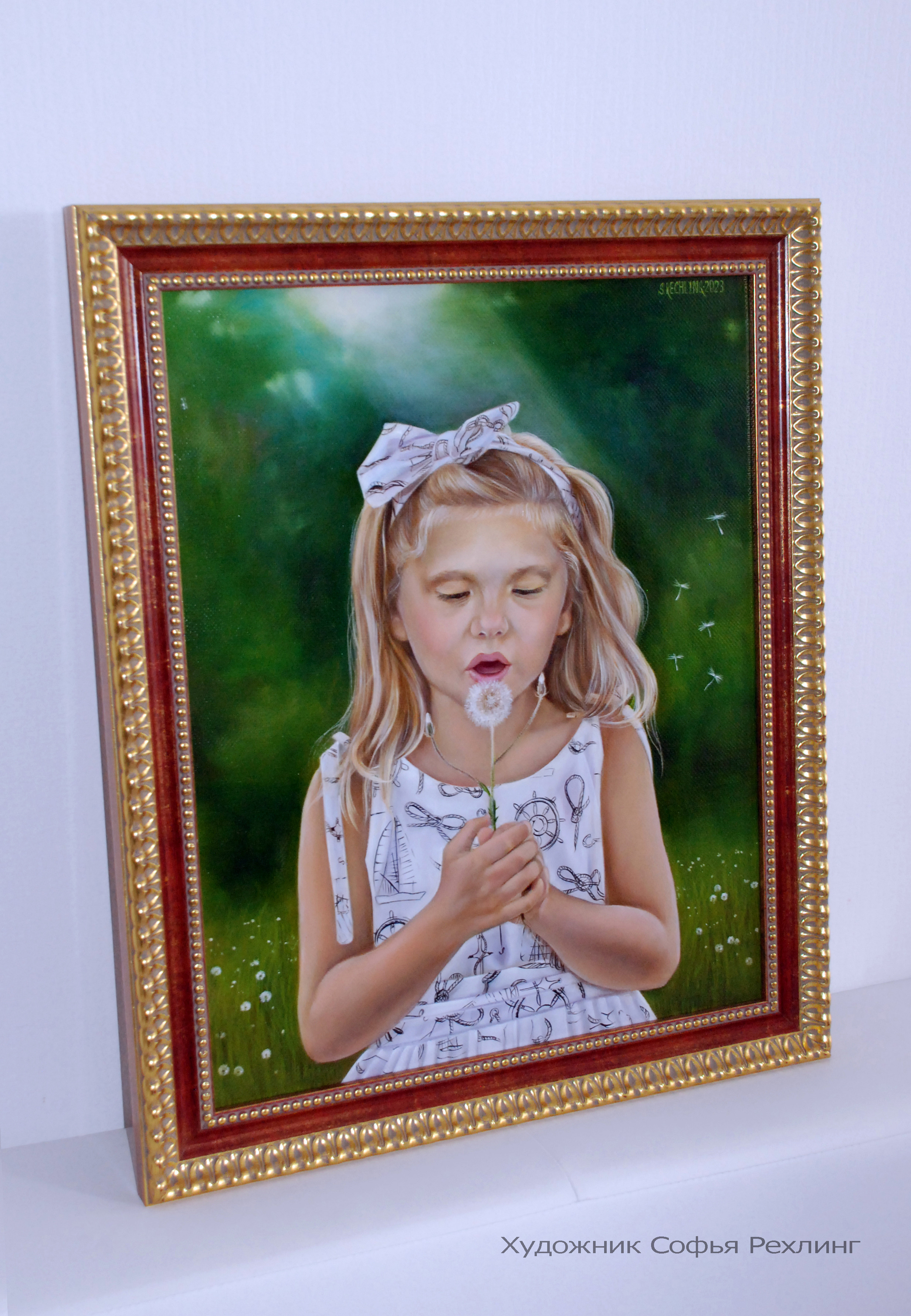 Children’s portrait 40×50 cm → view. Portraits and paintings to order