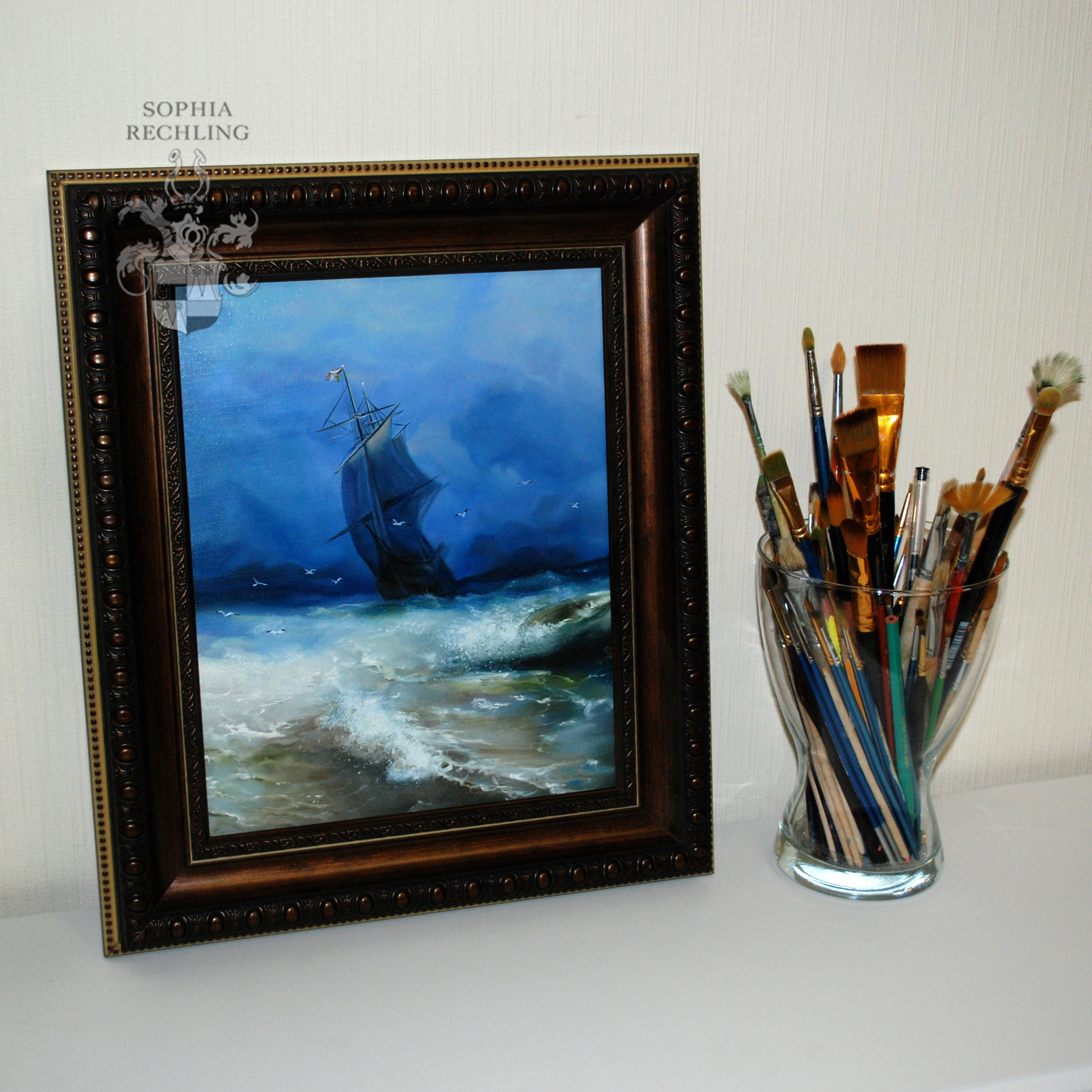 Копия Буря у берегов Ниццы. Айвазовский Иван Константинович. Фрагмент. 4600 руб.