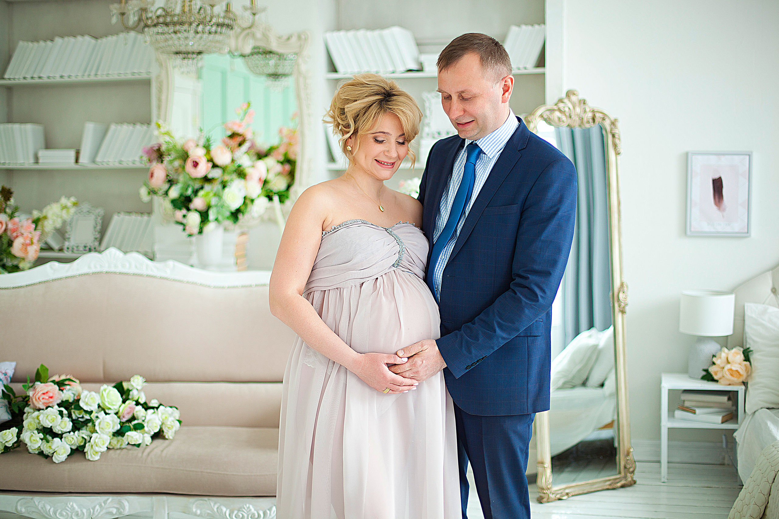 Беременная съемка 26−32 недели. Фотограф новорожденных и детей до года в Новосибирске Ka