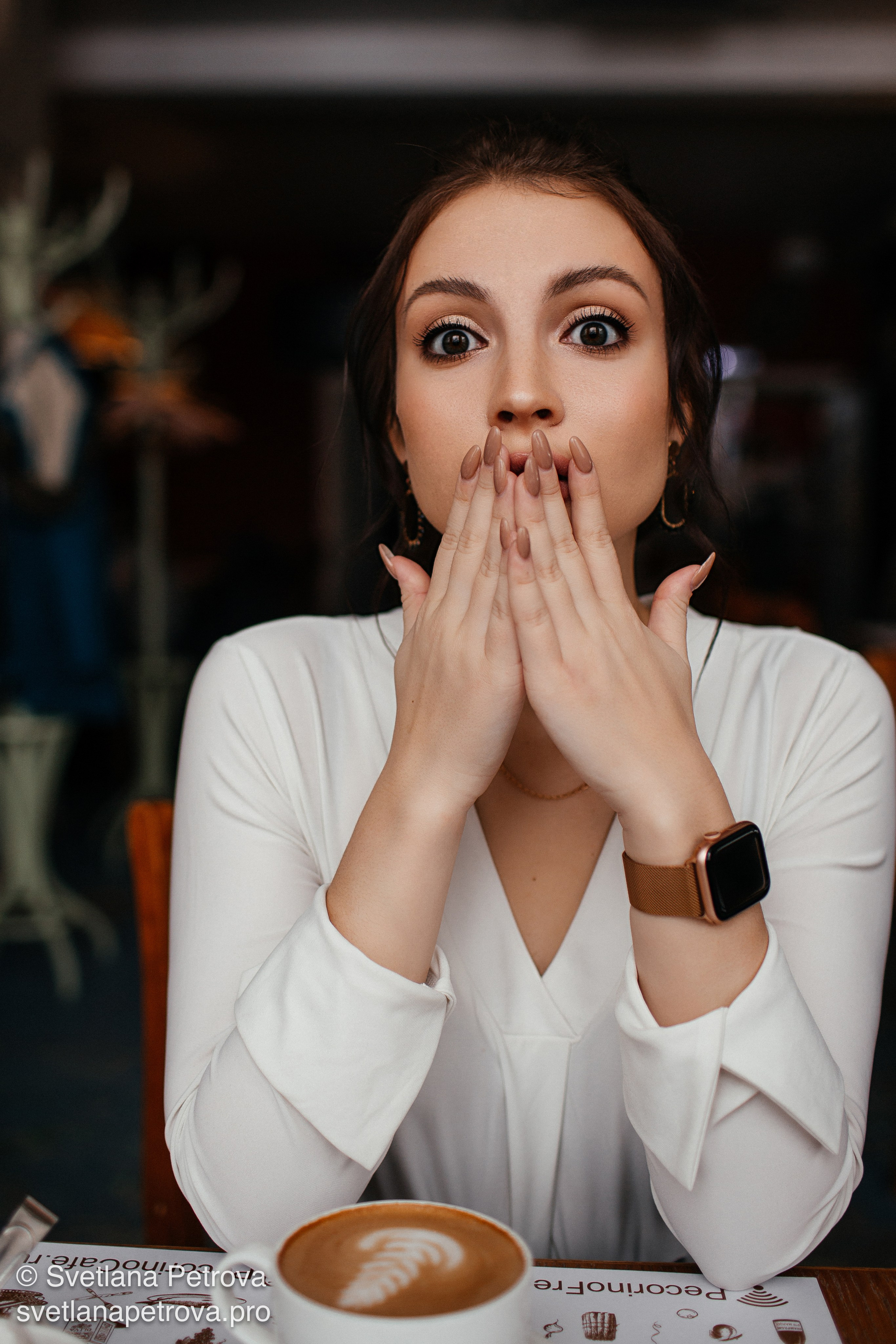 Индивидуальная съёмка в кафе. Зима 2021. Фотограф Светлана Петрова
