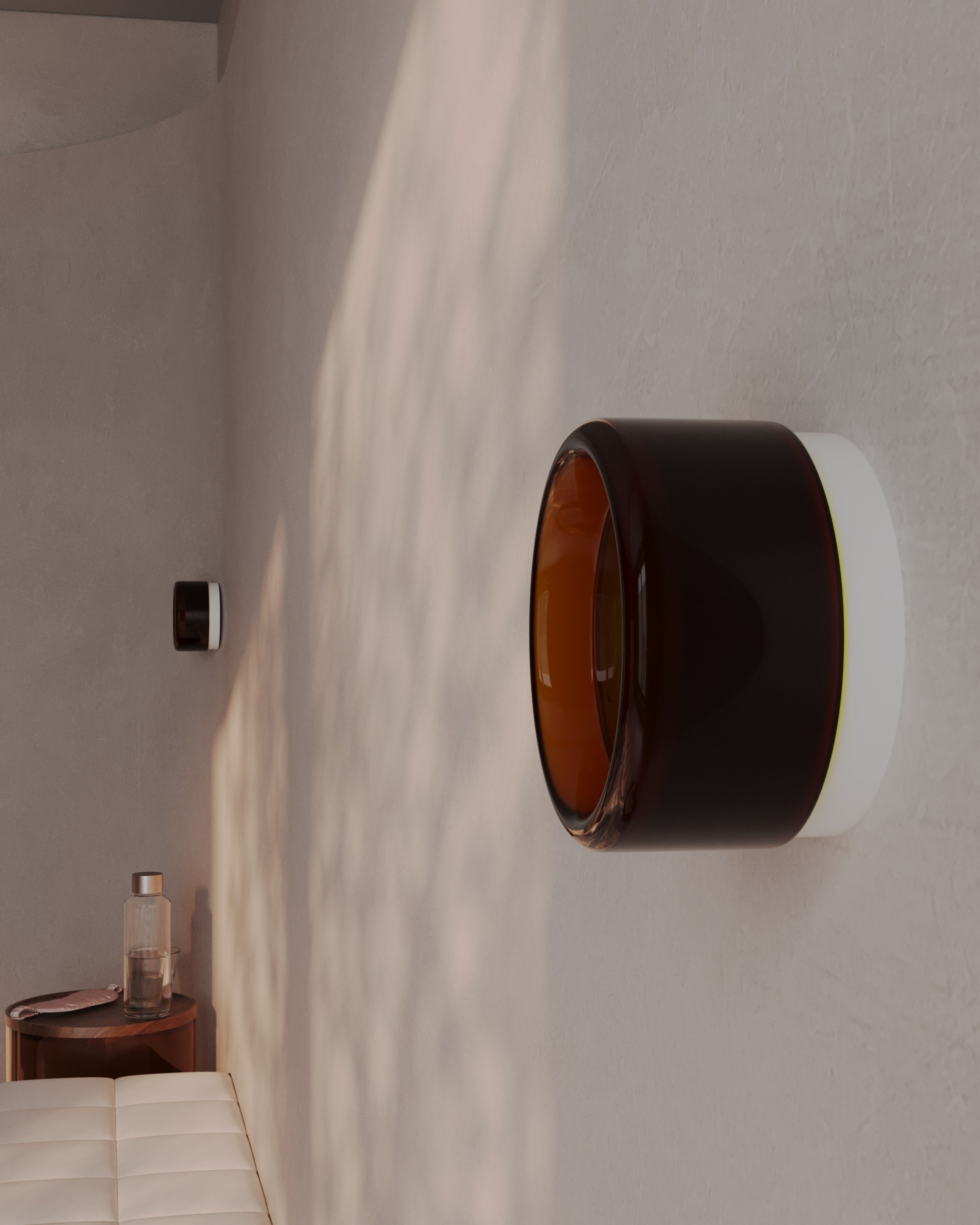 Спальня с красной стеной. 3D Визуализация интерьеров жилых и коммерческих помещений