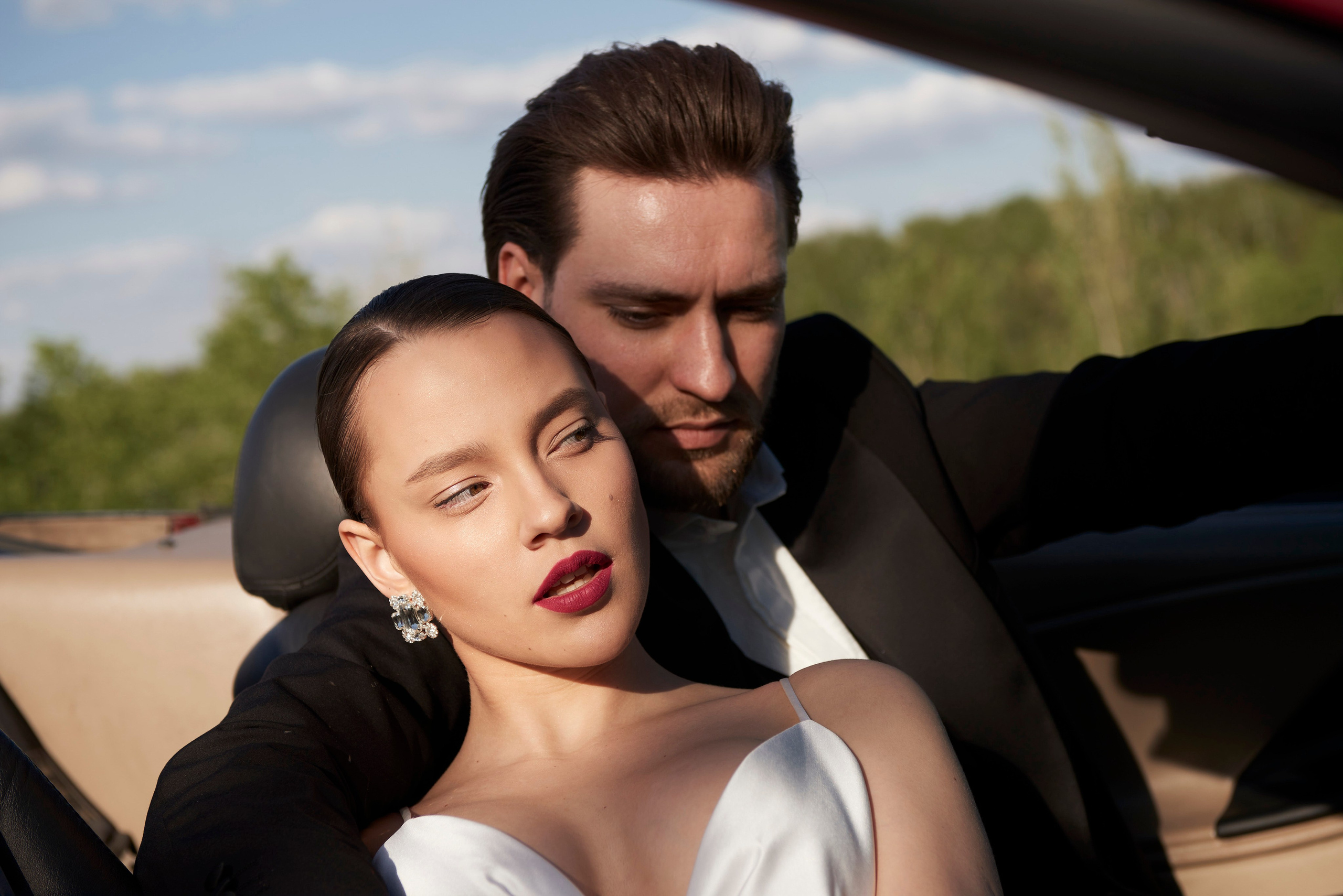 Свадебные фотографии Бориса и Дарьи на природе