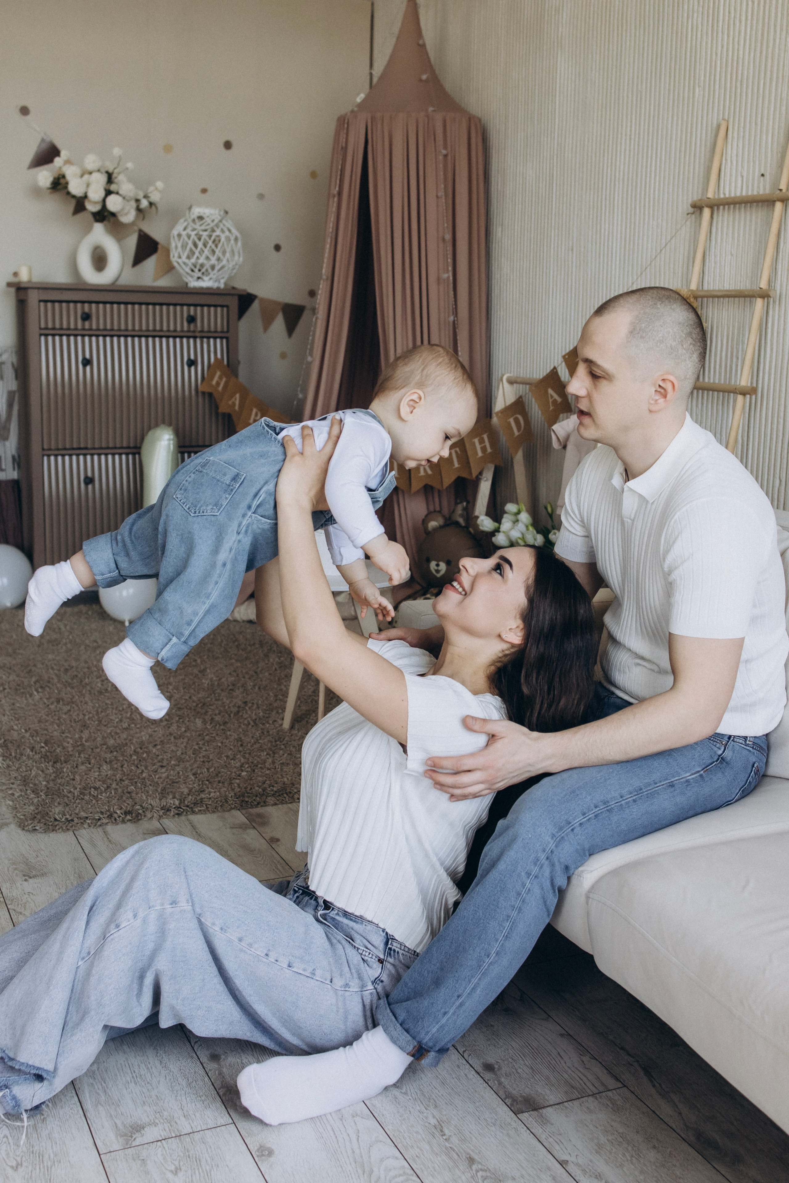 Фотосессия на годик. Ньюборн фотограф в Москве Чернова Анна — профессиональные фотосессии новорожденных в Москве на дому