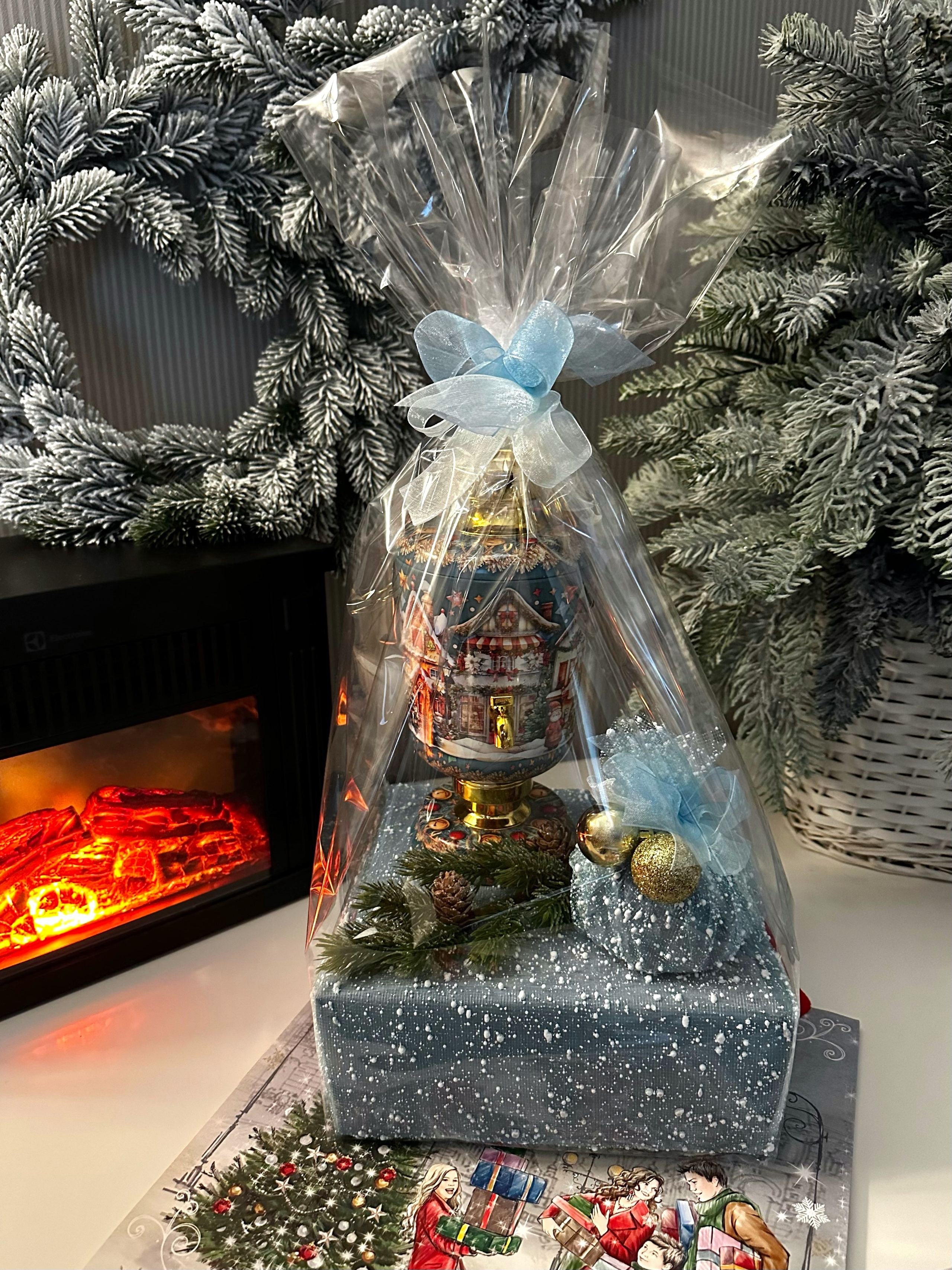 «Русские традиции Семейного чаепития» (бирюза). Студия подарочных наборов «Владия»