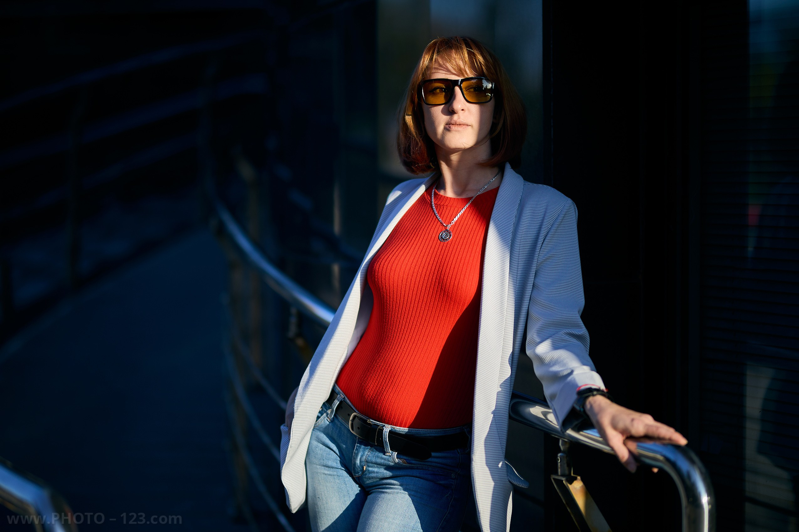 Stylish Redhead Woman in Urban Autumn, Nizhny Novgorod. Photographer, Retoucher & Graphic Designer @photo123pro