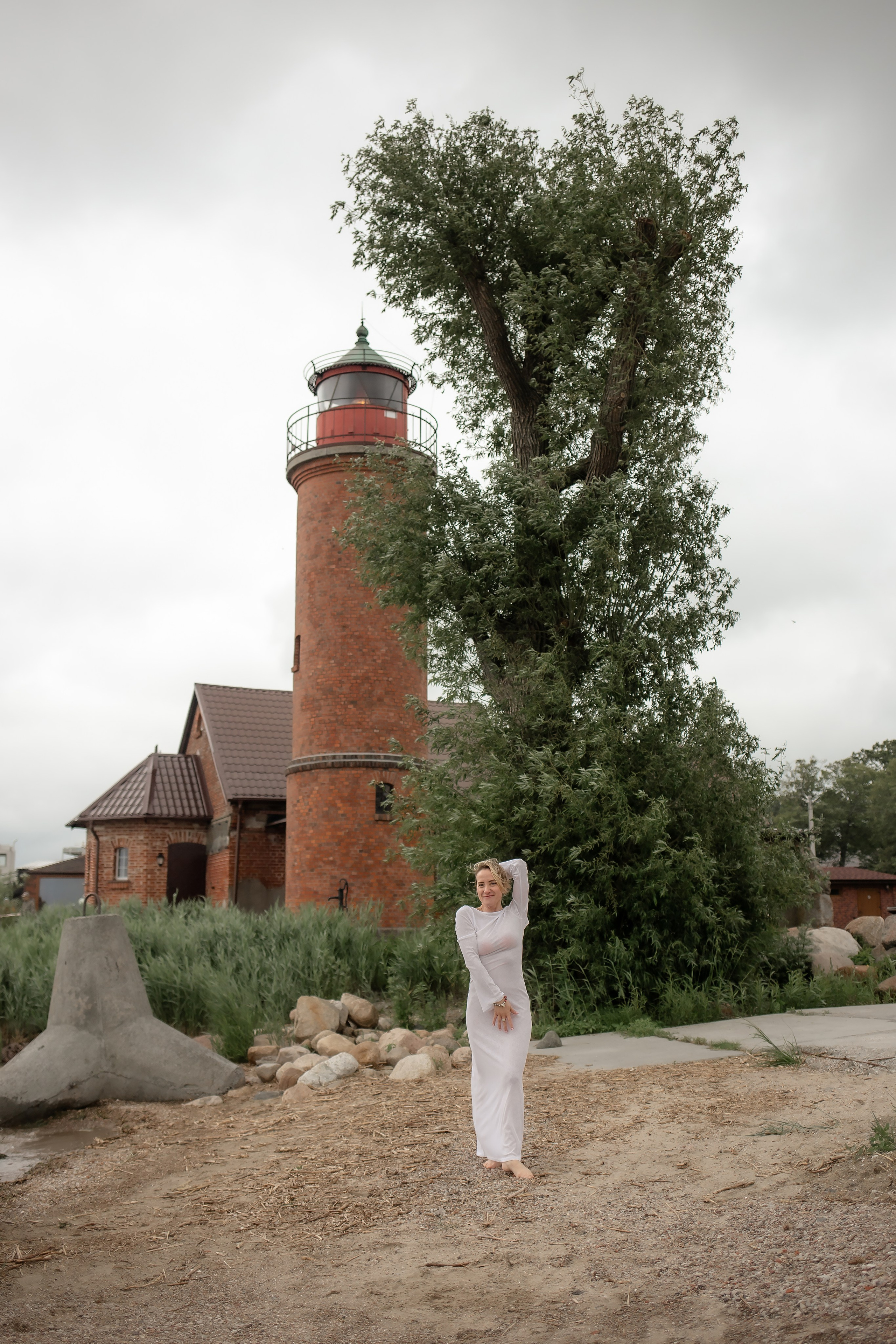 Катя. Маяк в Заливино. Фотограф в Калининграде Решетникова Алина