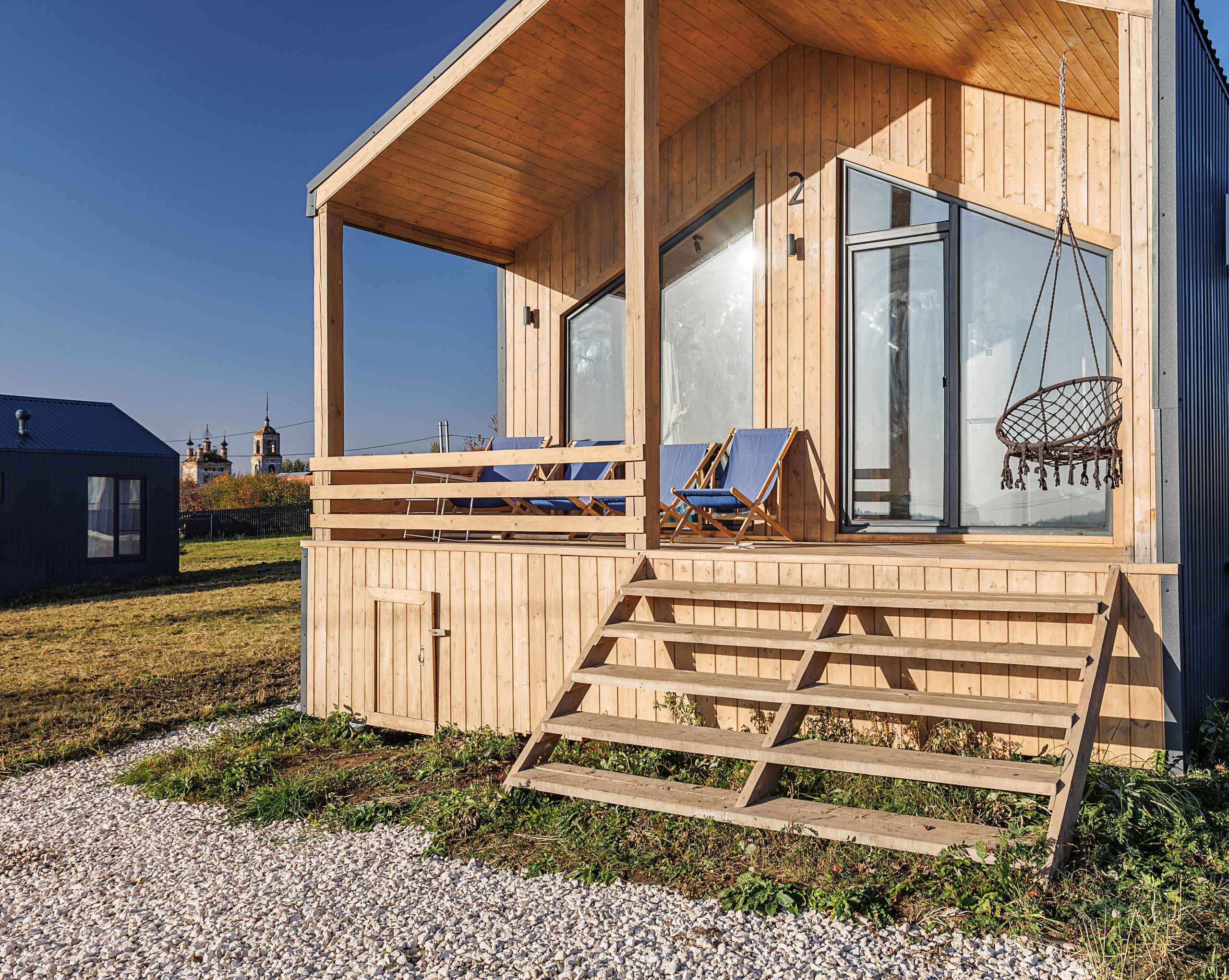 каркасный загородный дом в Суздале построенный для сдачи в аренду гостям города