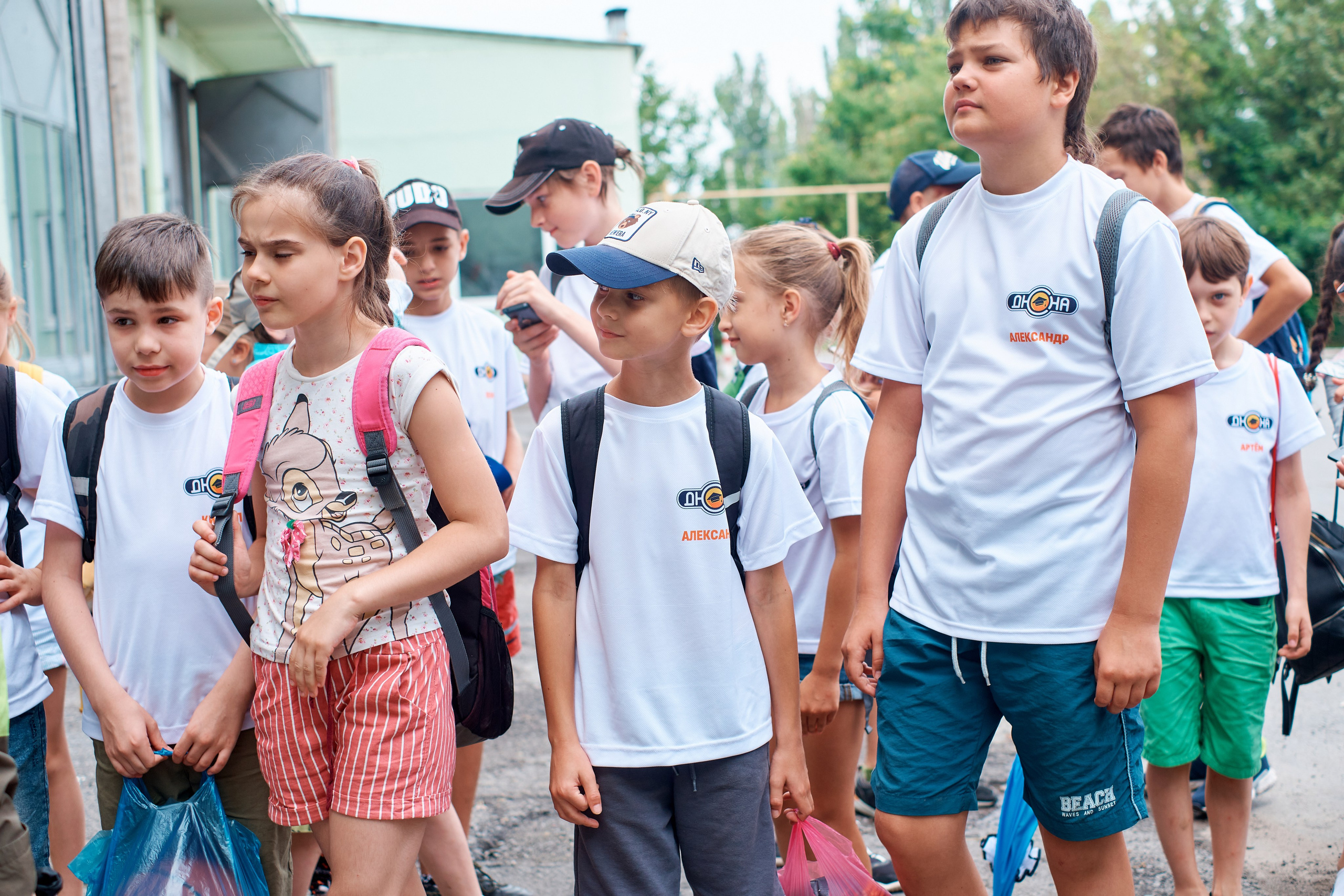 Детский лагерь ДЮНА. Поход в «Пожарно-спасательную часть № 22». Фотограф Таганрог Анна Трайжон