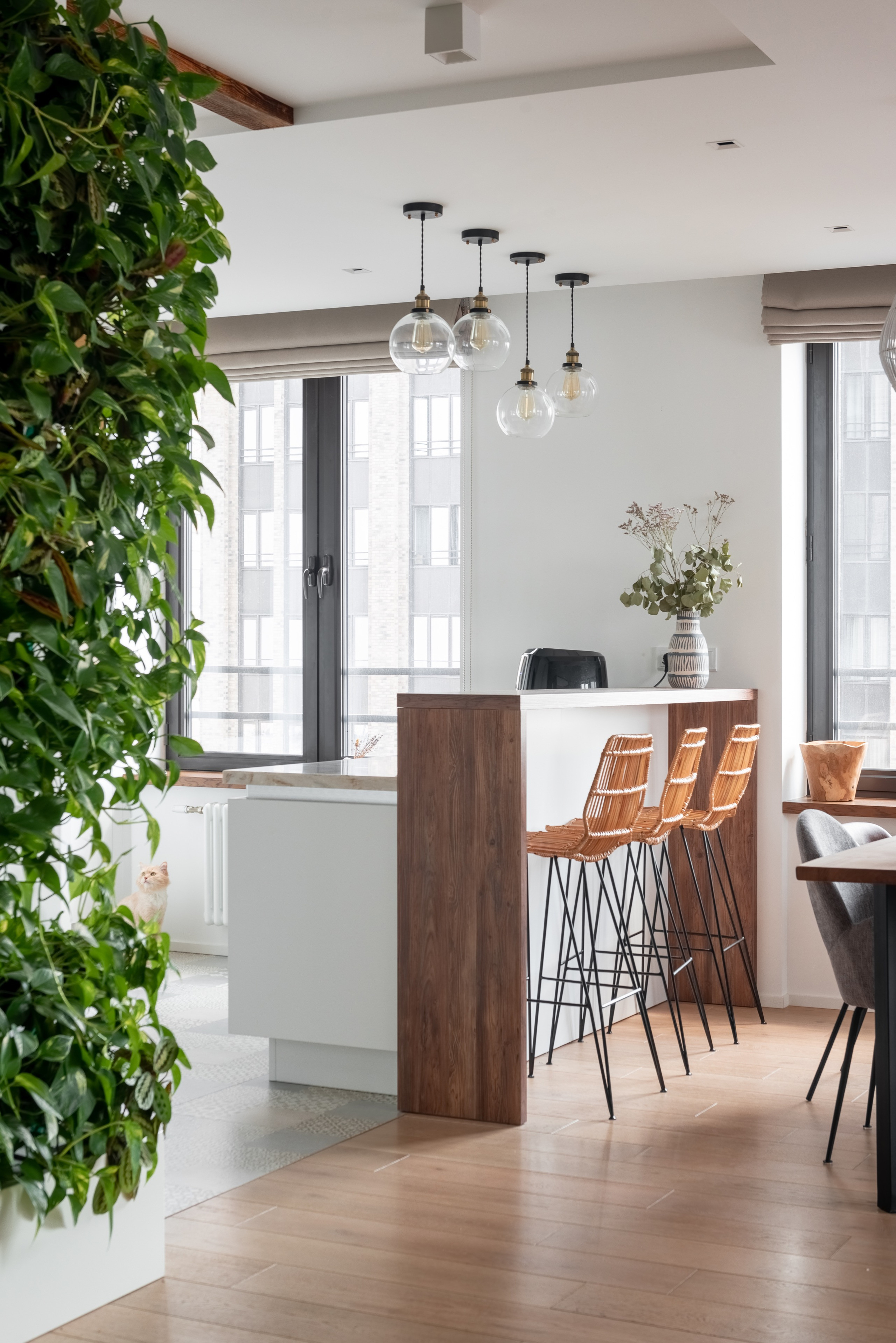 The interior of the apartment is 125 sq.m in the LCD Savelovsky City. Commercial photographer | Anton Ermakov