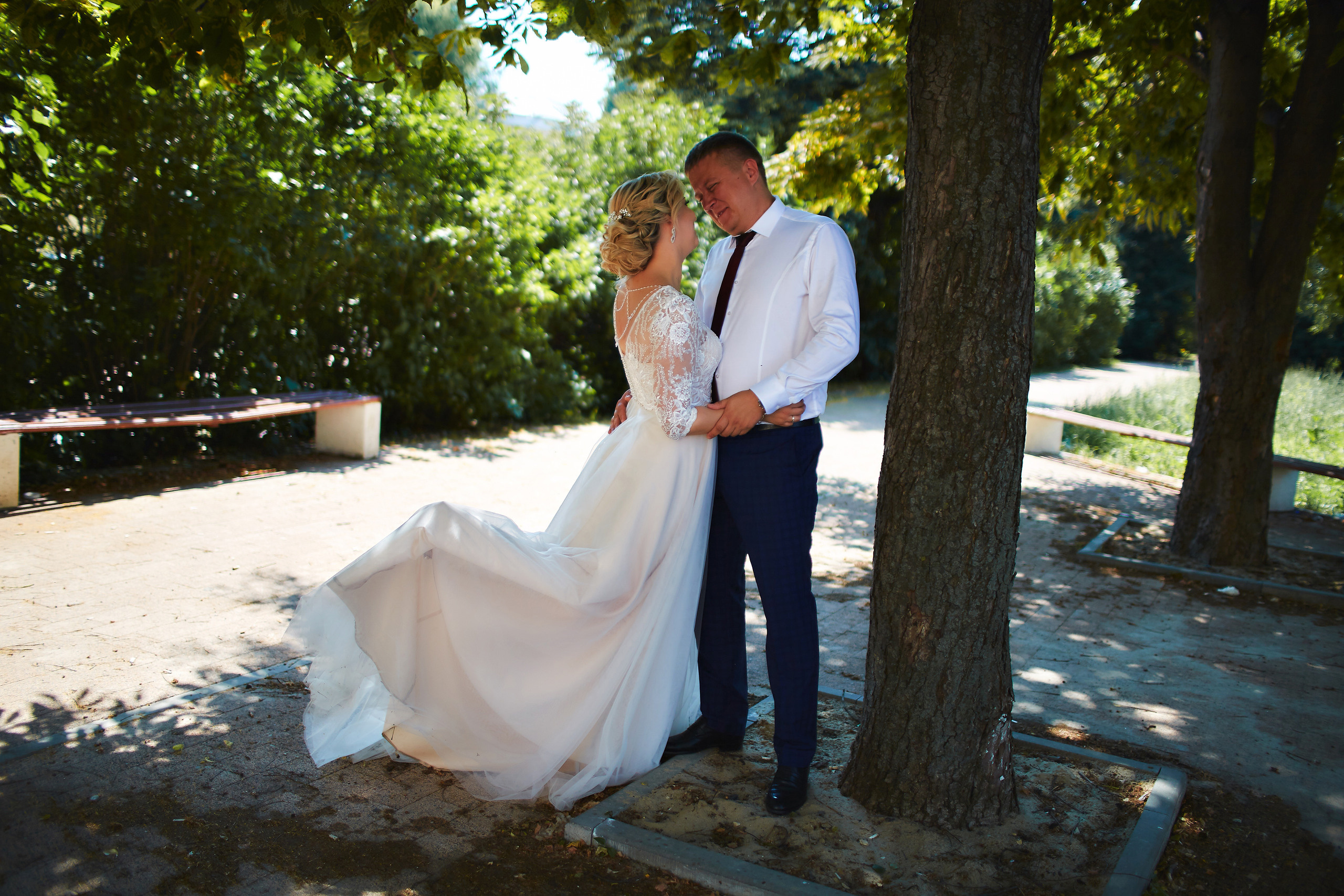 Оксана и Максим. Семейный портретный свадебный фотограф Дмитрий Тимченко. Студия / фото