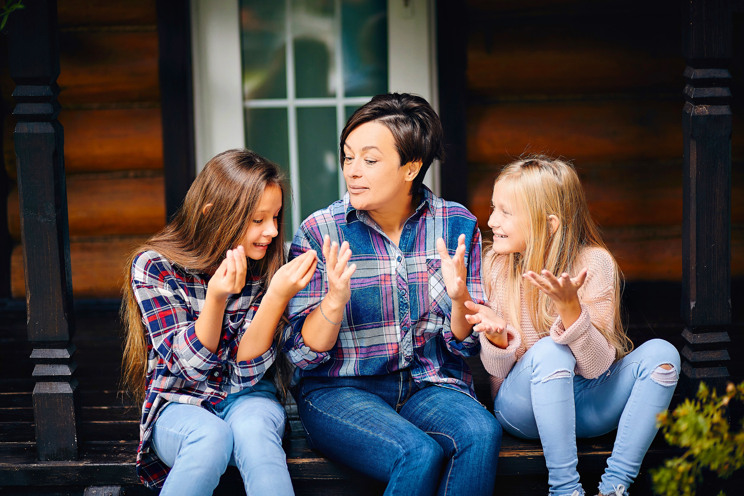Семейная фотография. Семейный портретный свадебный фотограф Дмитрий Тимченко. Студия / фото