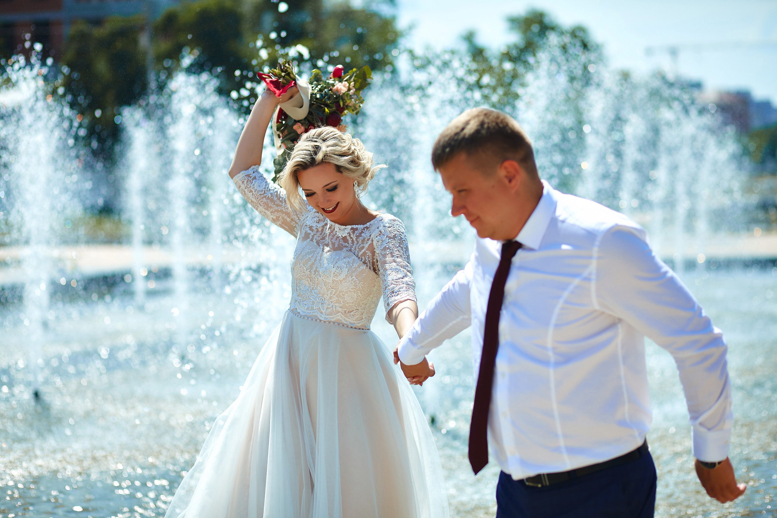 Оксана и Максим. Семейный портретный свадебный фотограф Дмитрий Тимченко. Студия / фото