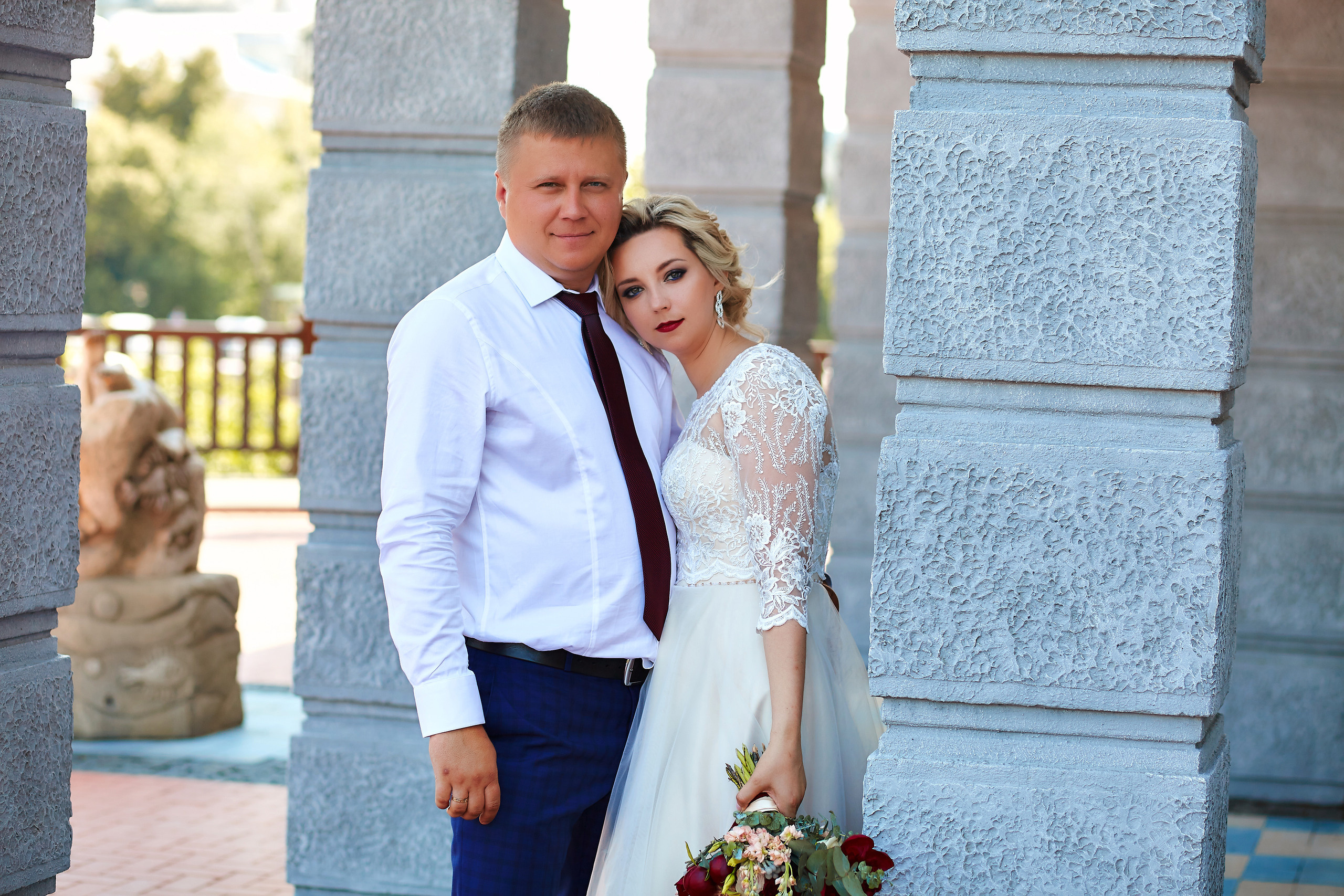 Оксана и Максим. Семейный портретный свадебный фотограф Дмитрий Тимченко. Студия / фото