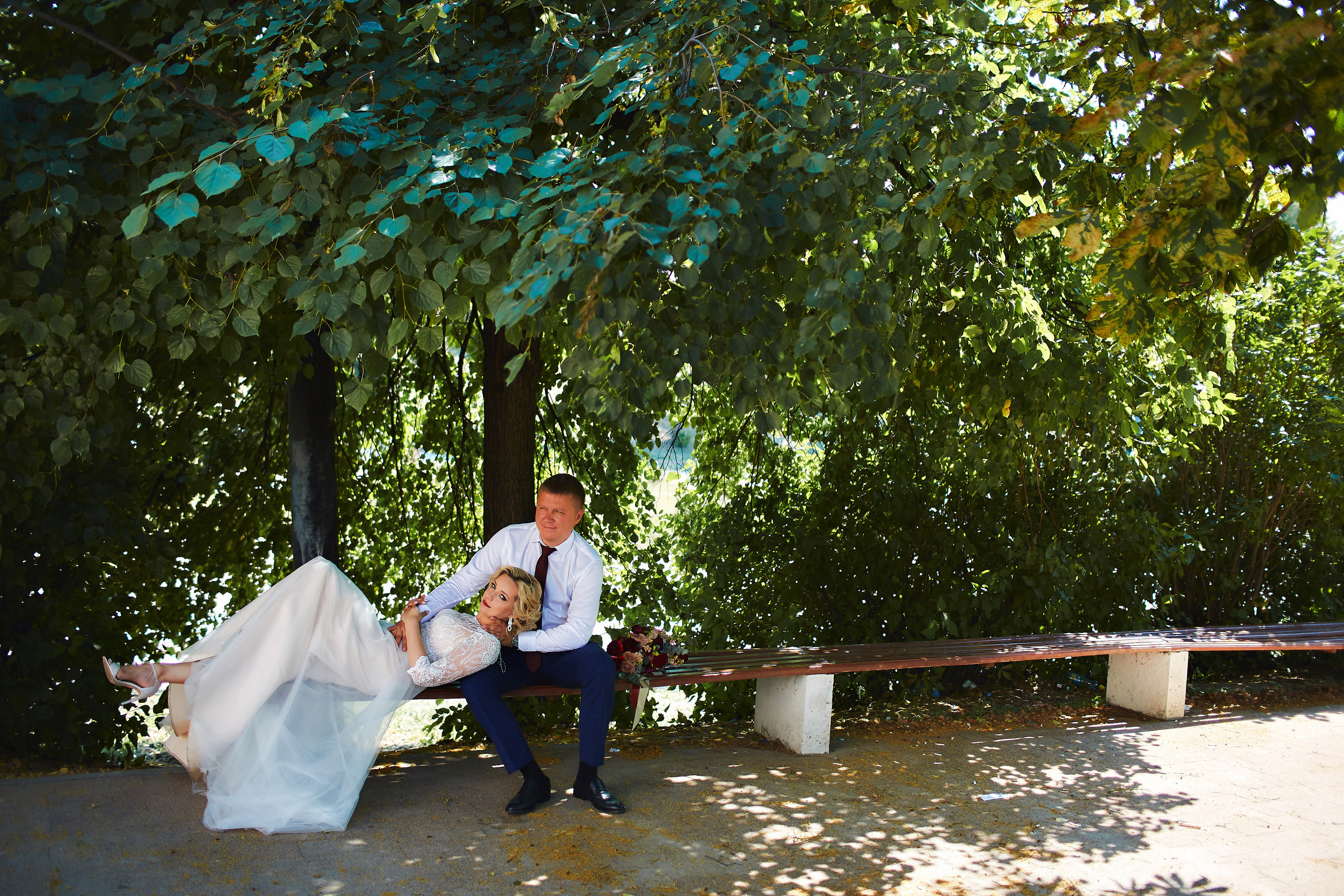 Оксана и Максим. Семейный портретный свадебный фотограф Дмитрий Тимченко. Студия / фото