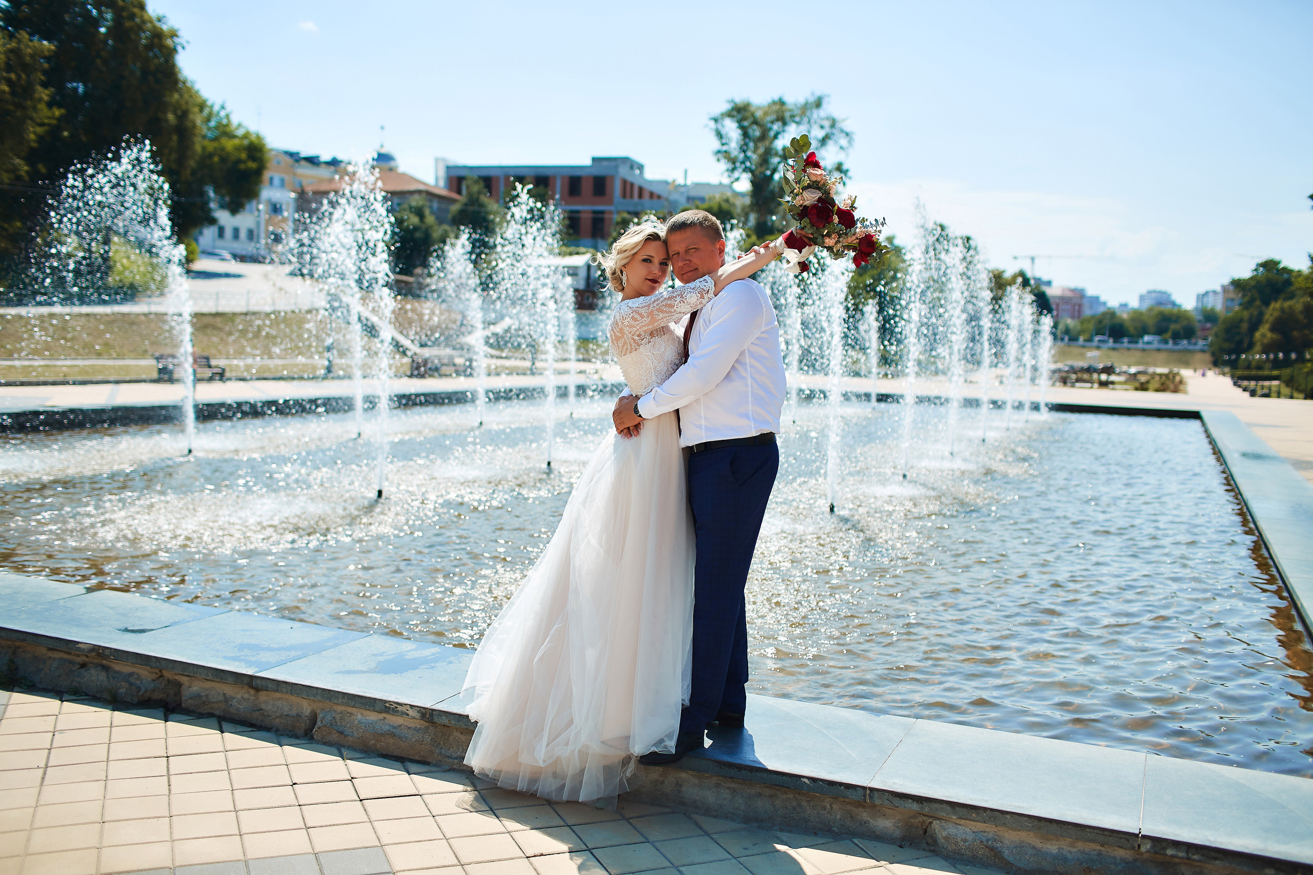 Оксана и Максим. Семейный портретный свадебный фотограф Дмитрий Тимченко. Студия / фото