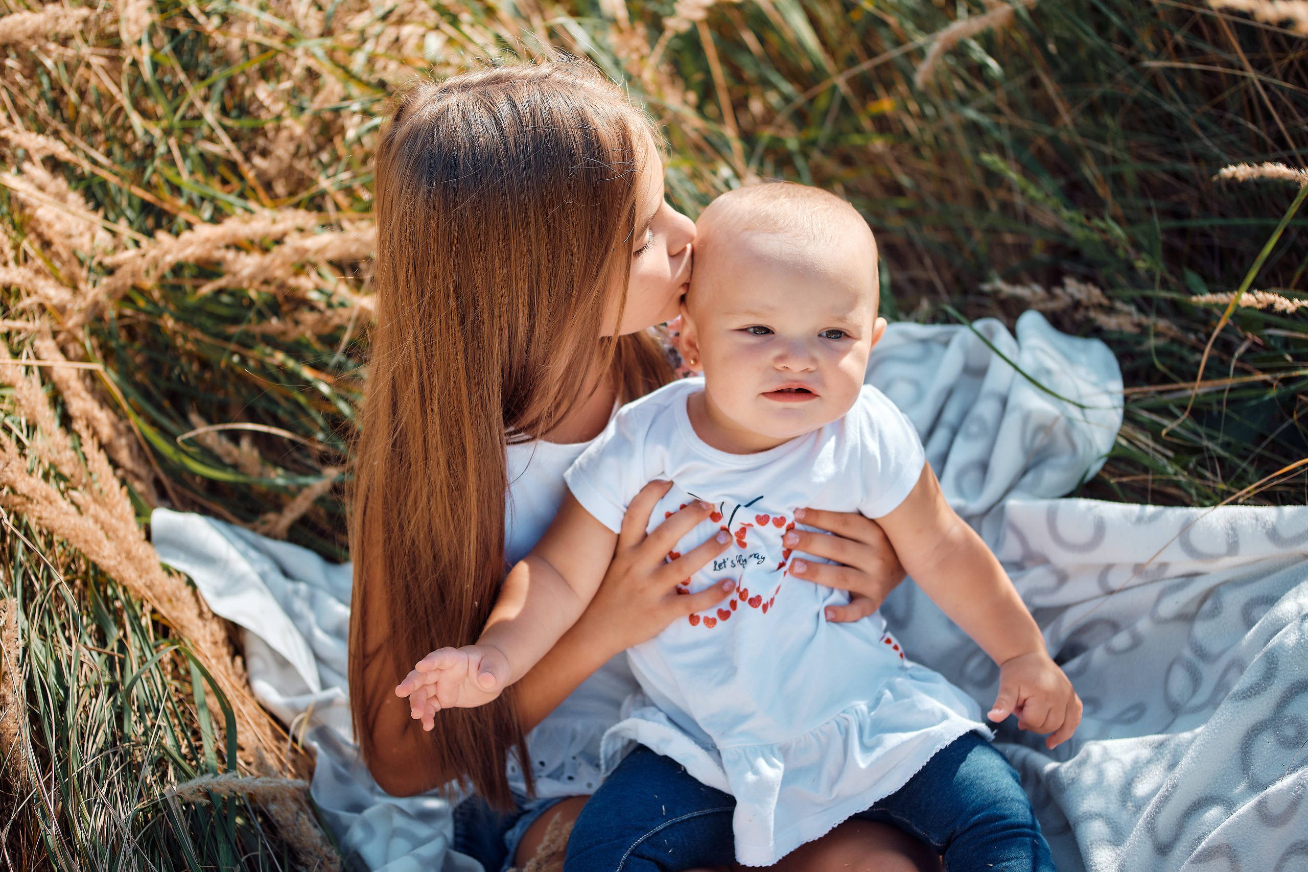 Ольга, Ангелина и Соня. Семейный портретный свадебный фотограф Дмитрий Тимченко. Студия / фото