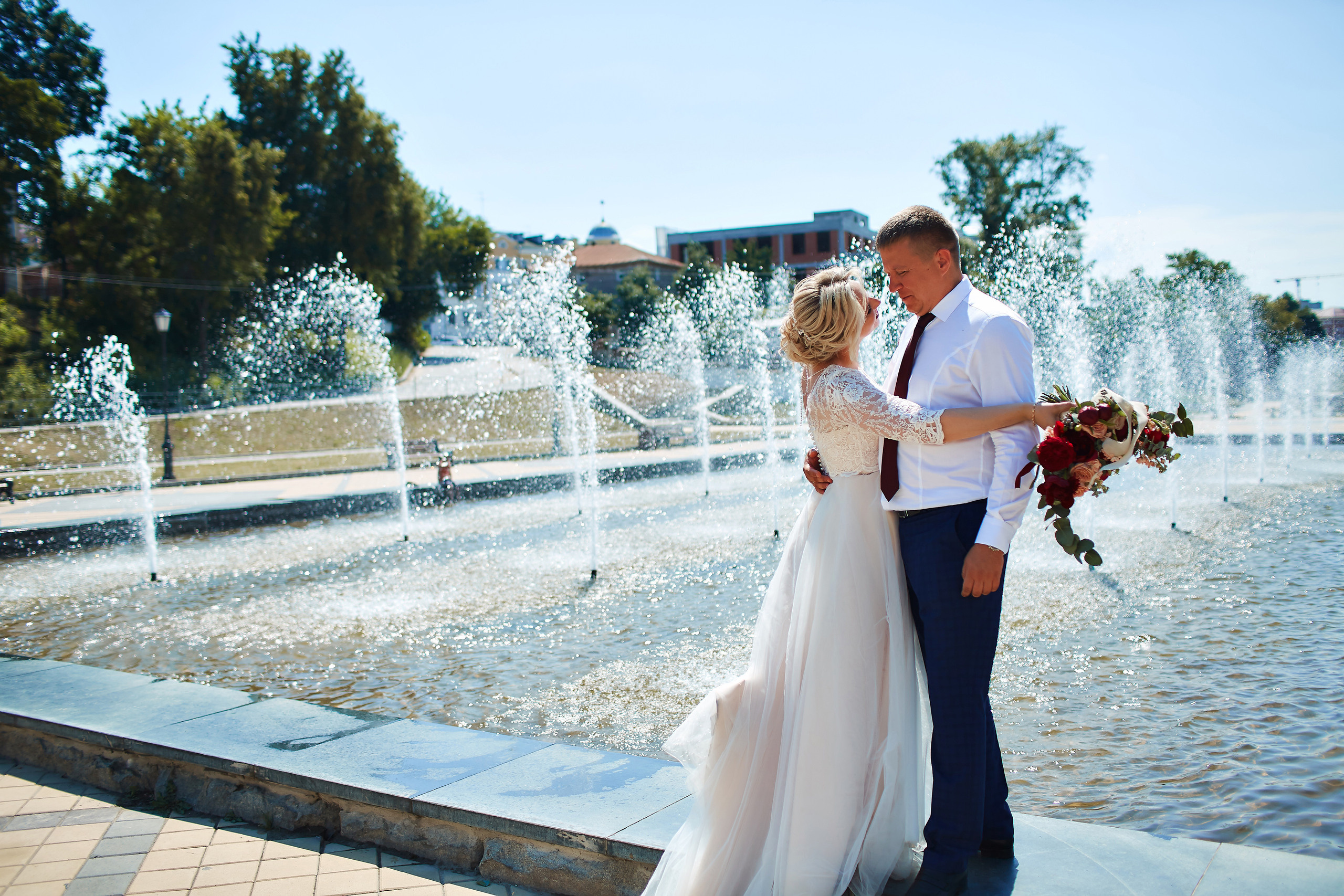 Оксана и Максим. Семейный портретный свадебный фотограф Дмитрий Тимченко. Студия / фото