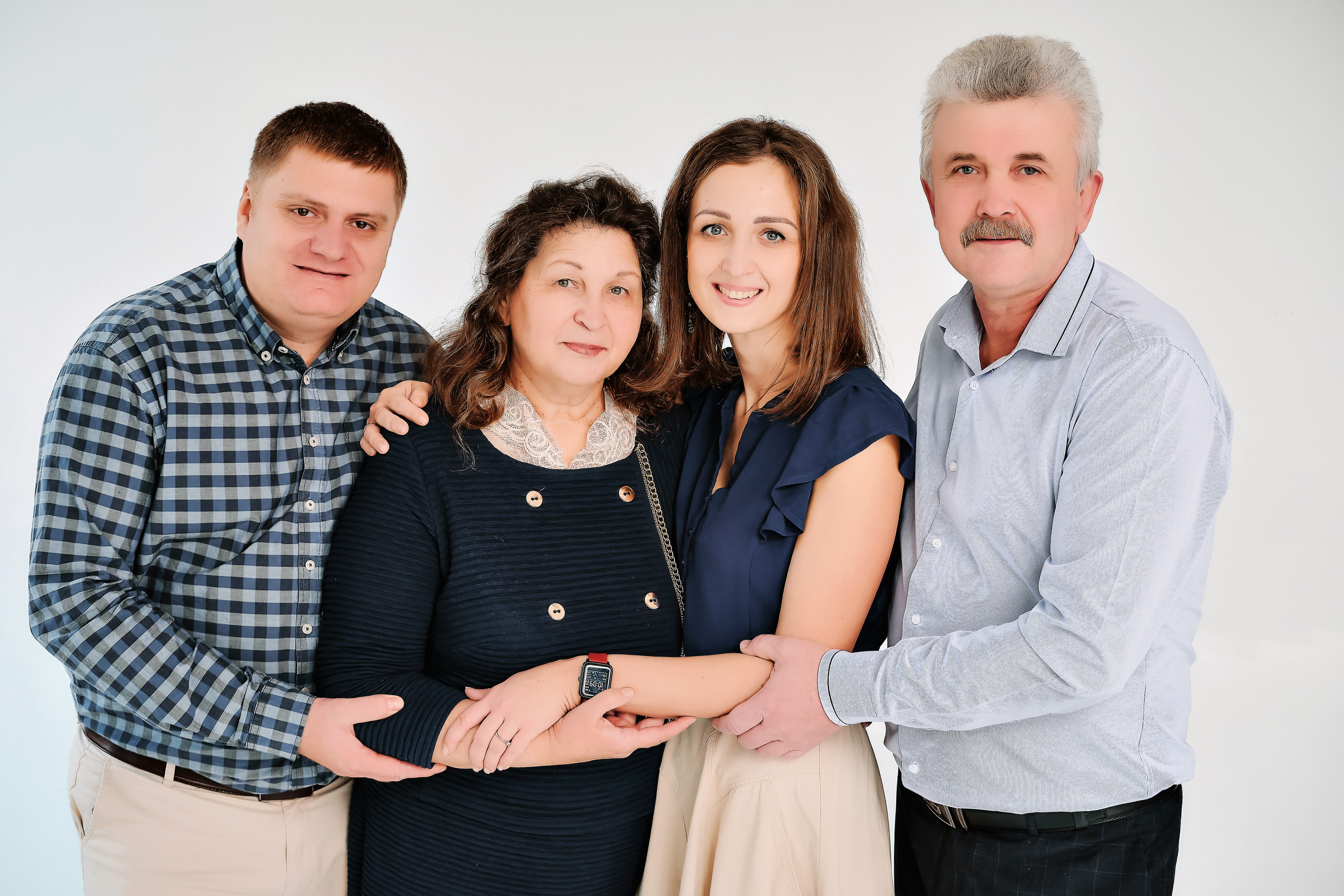 Съемка «клана». Семейный портретный свадебный фотограф Дмитрий Тимченко. Студия / фото