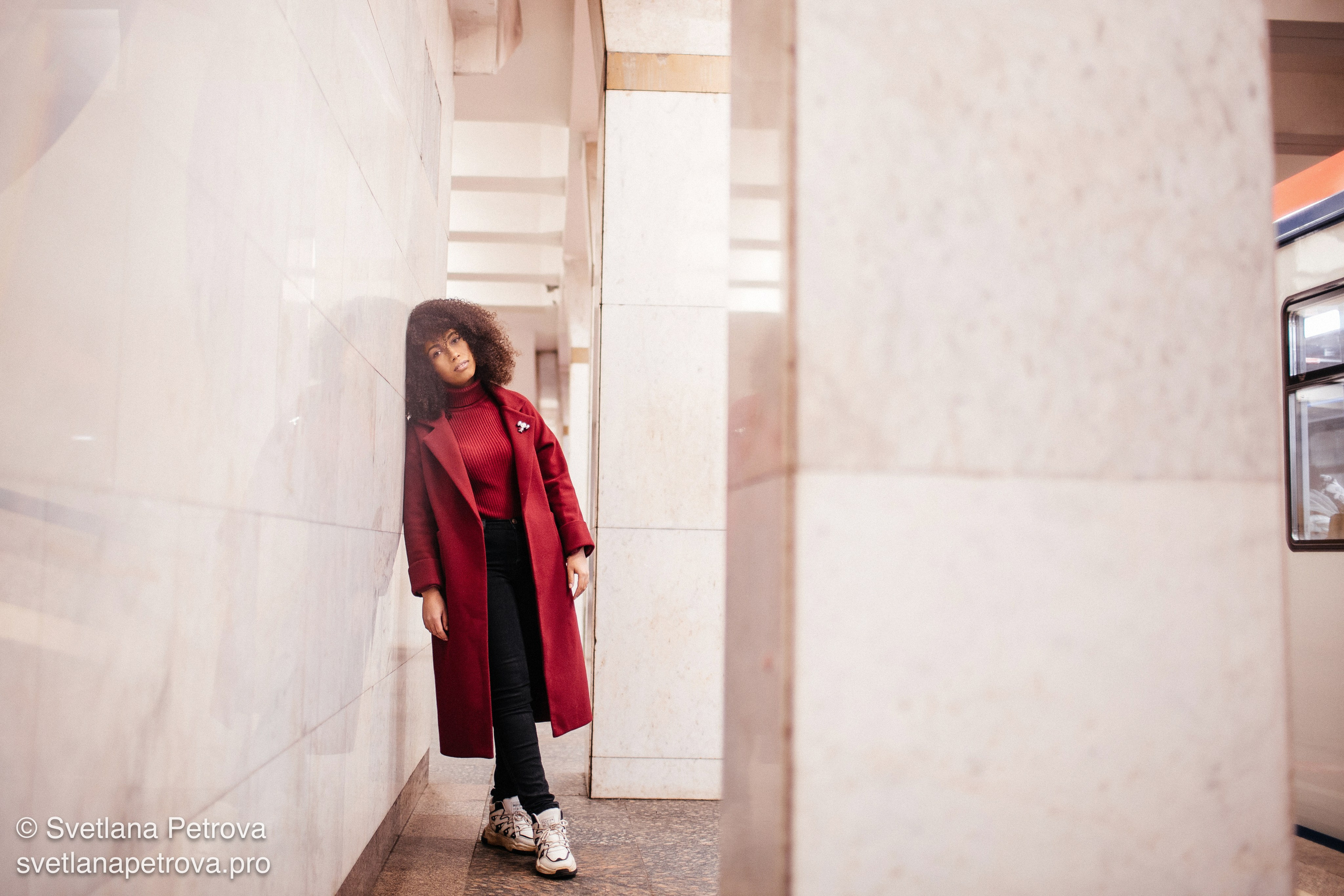 Индивидуальная съёмка в метро. Зима 2021. Фотограф Светлана Петрова