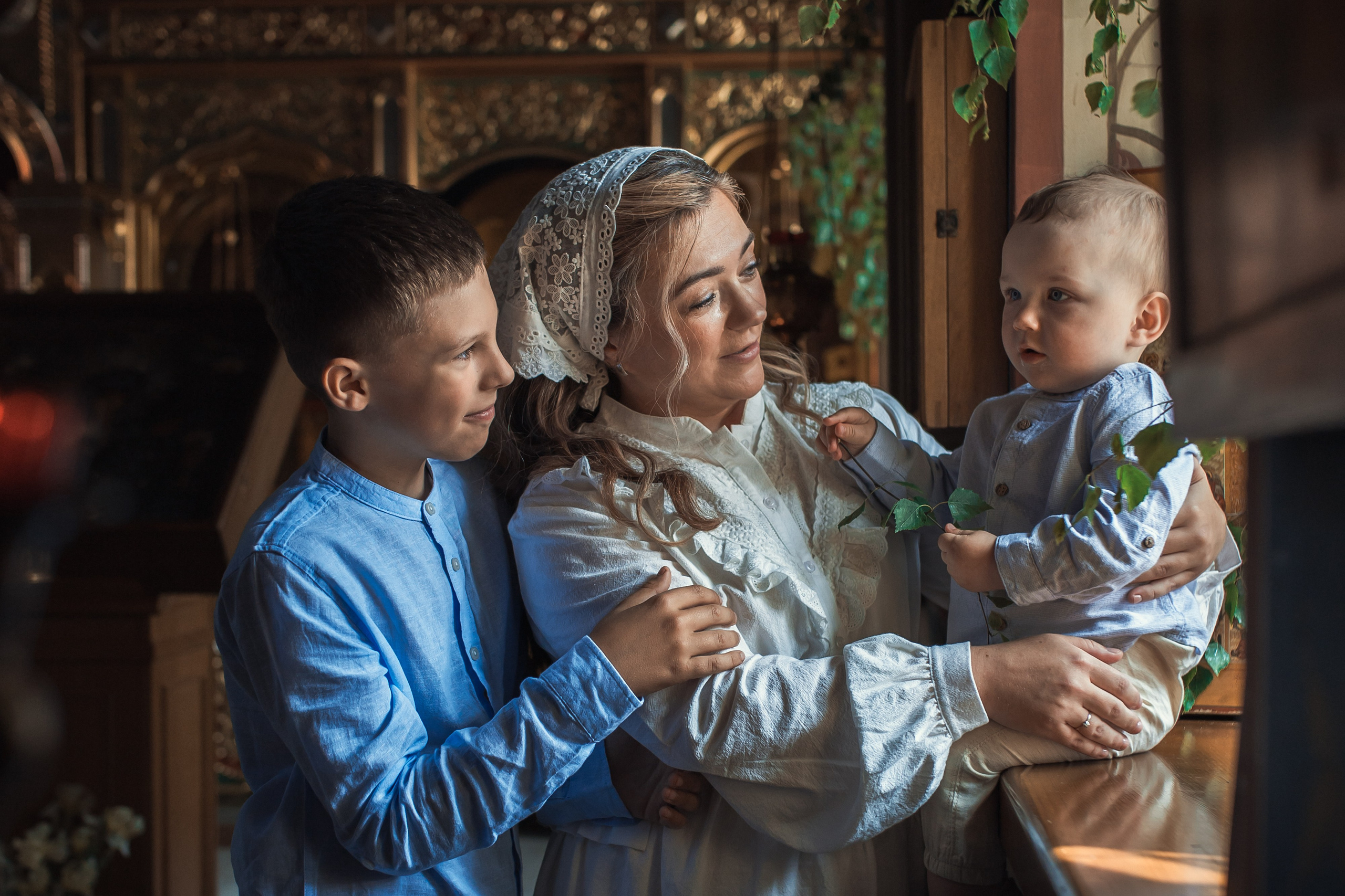 Крещение в Знаменской Церкви г. Переславль Залесский. Профессиональный фотограф в Москве и Мо Мария Шантарёва