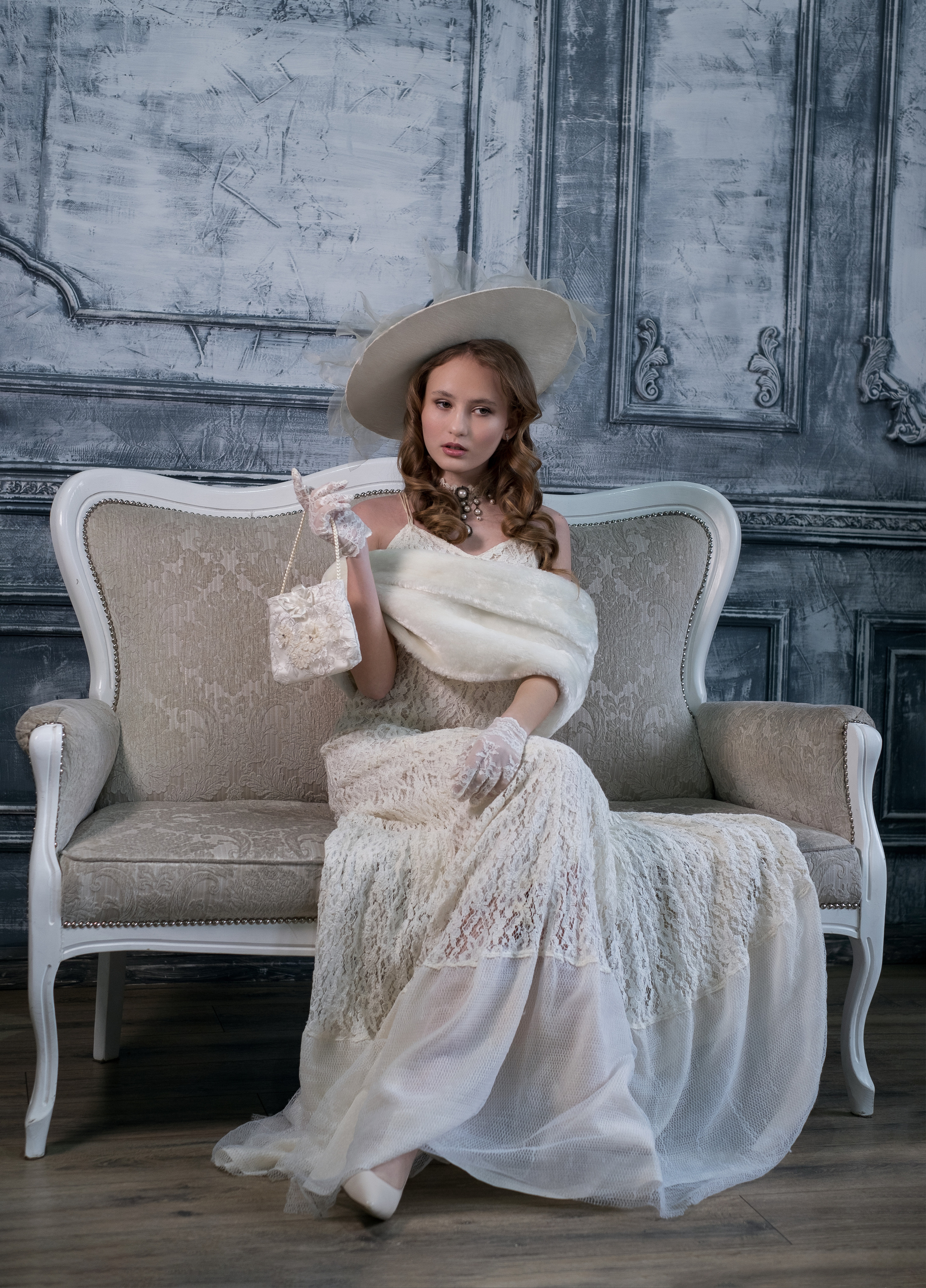 Женский портрет в стиле «Винтаж»