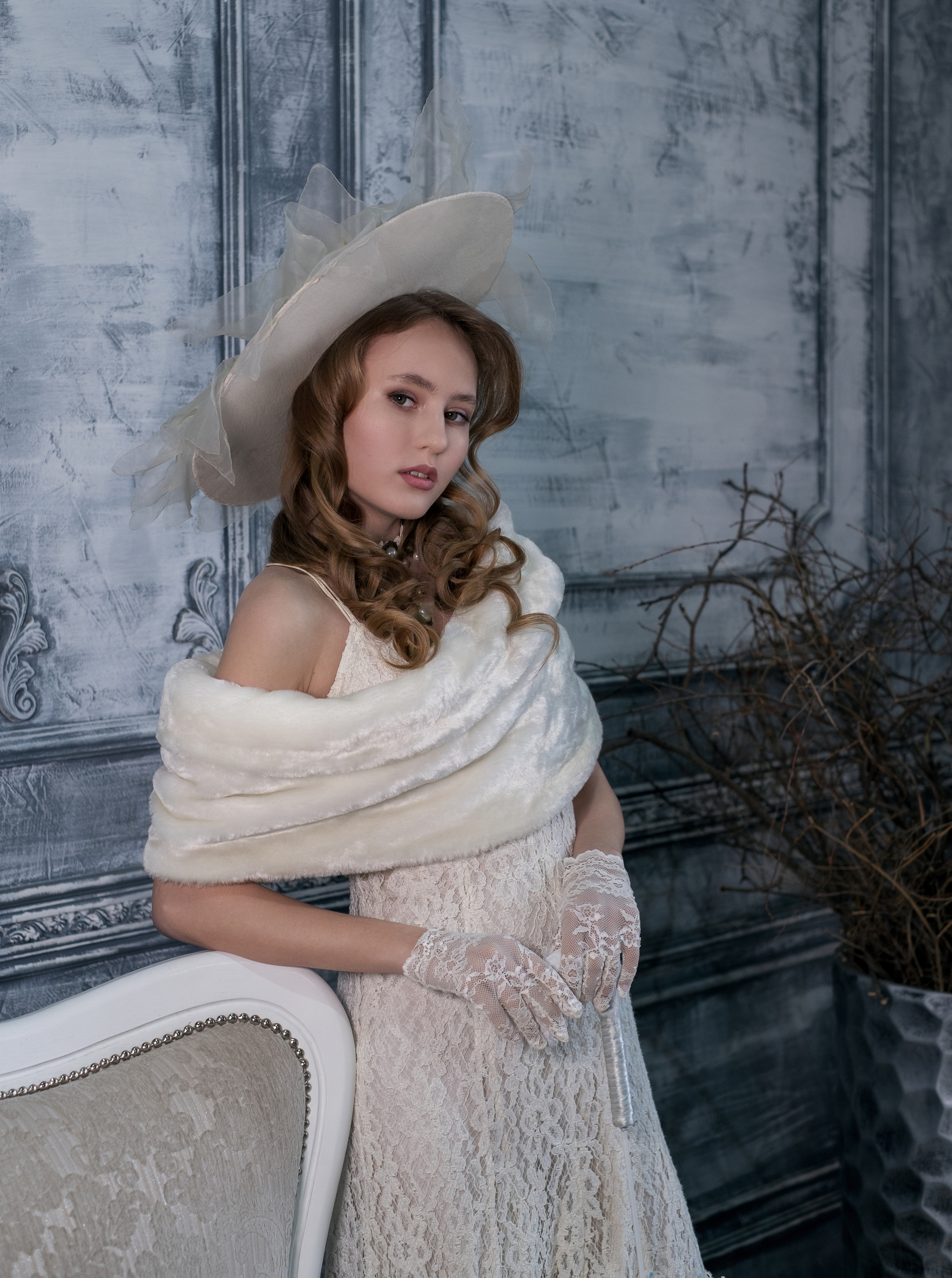 Женский портрет в стиле «Винтаж»