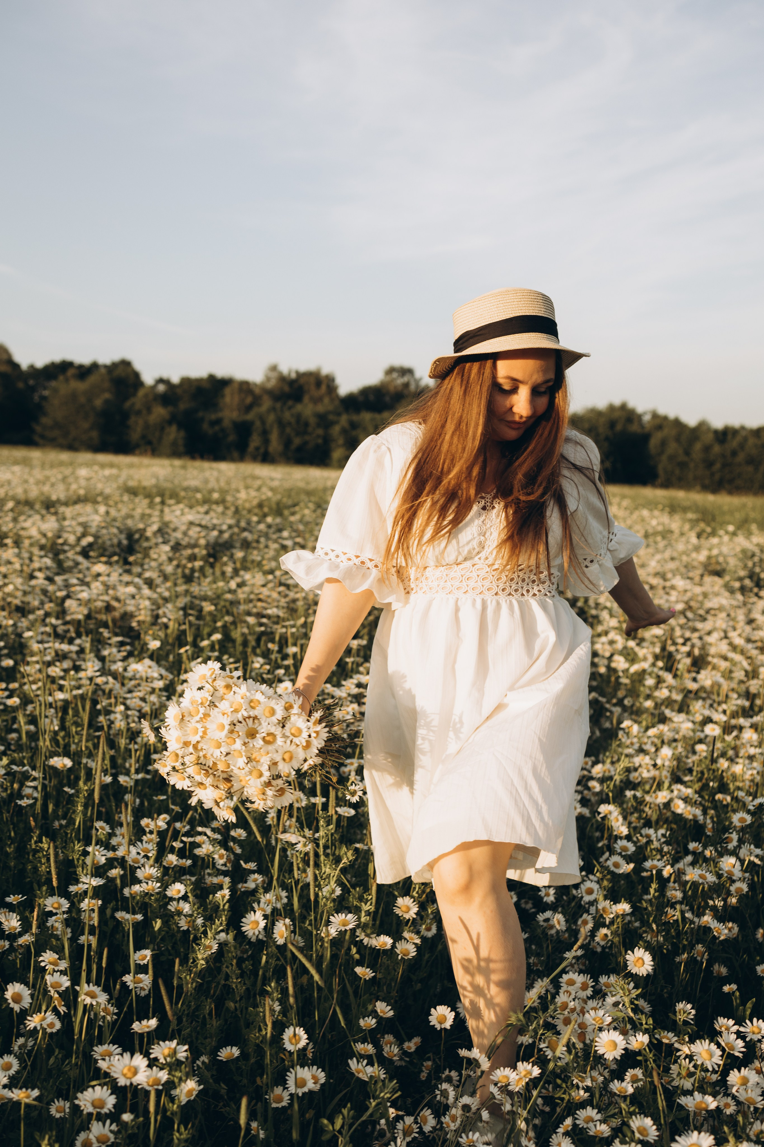 Маша и ромашки. Семейный фотограф в Москве Виктория Ястребинская