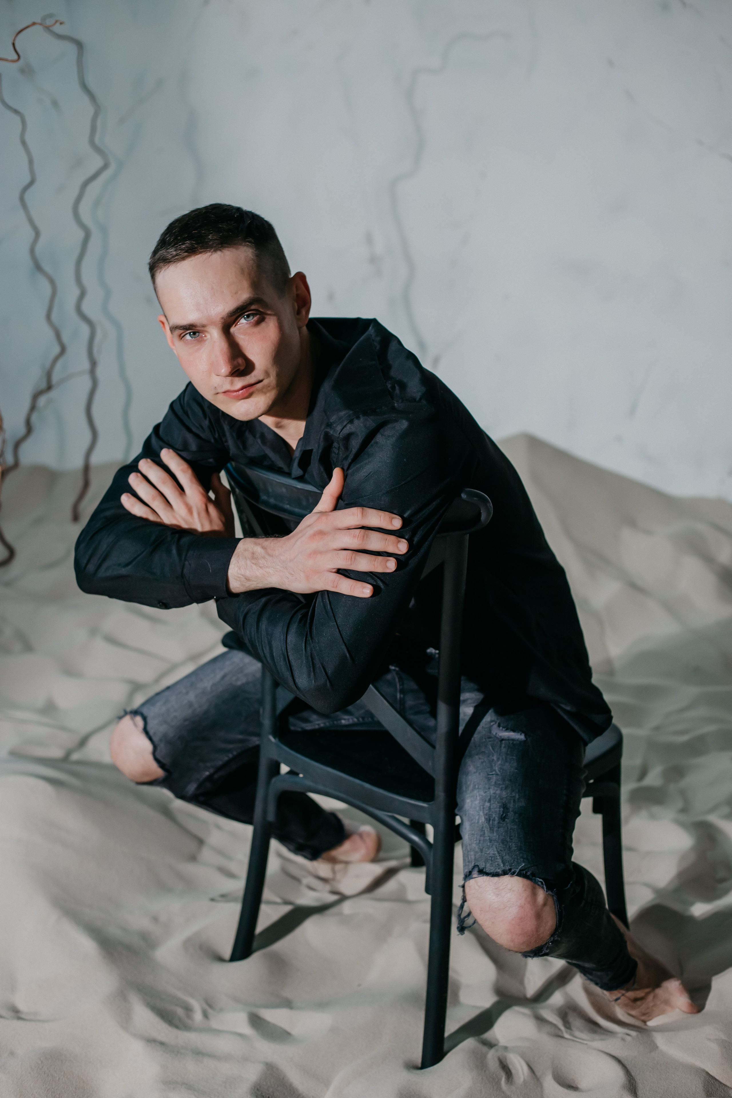 Евгений. Фото в песке. Фотограф Регина Крикунова г. Красноярск