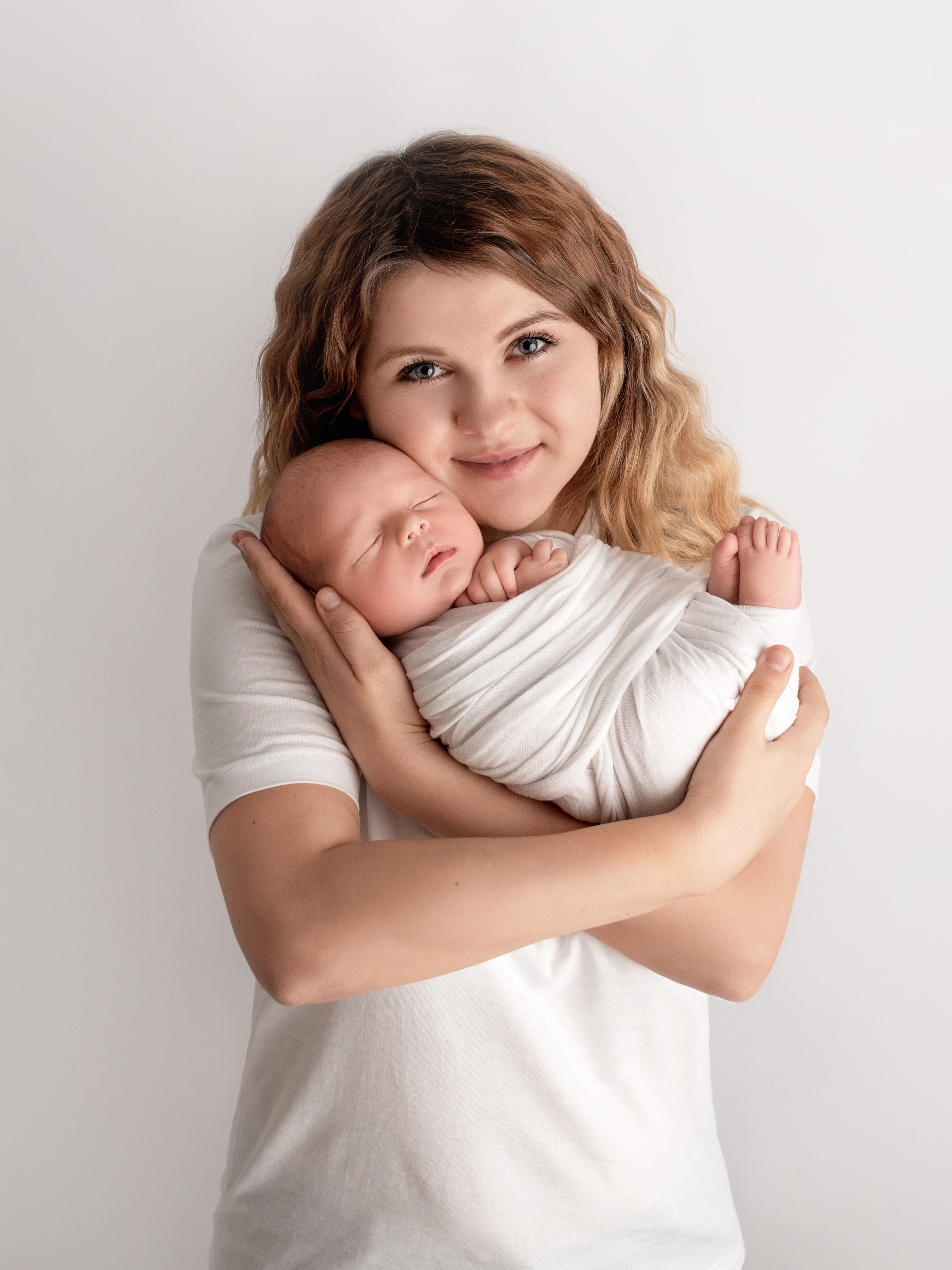 Новогодняя съёмка новорожденных в Краснодаре 2024. Фотограф новорожденных Краснодар Малышенко Надежда