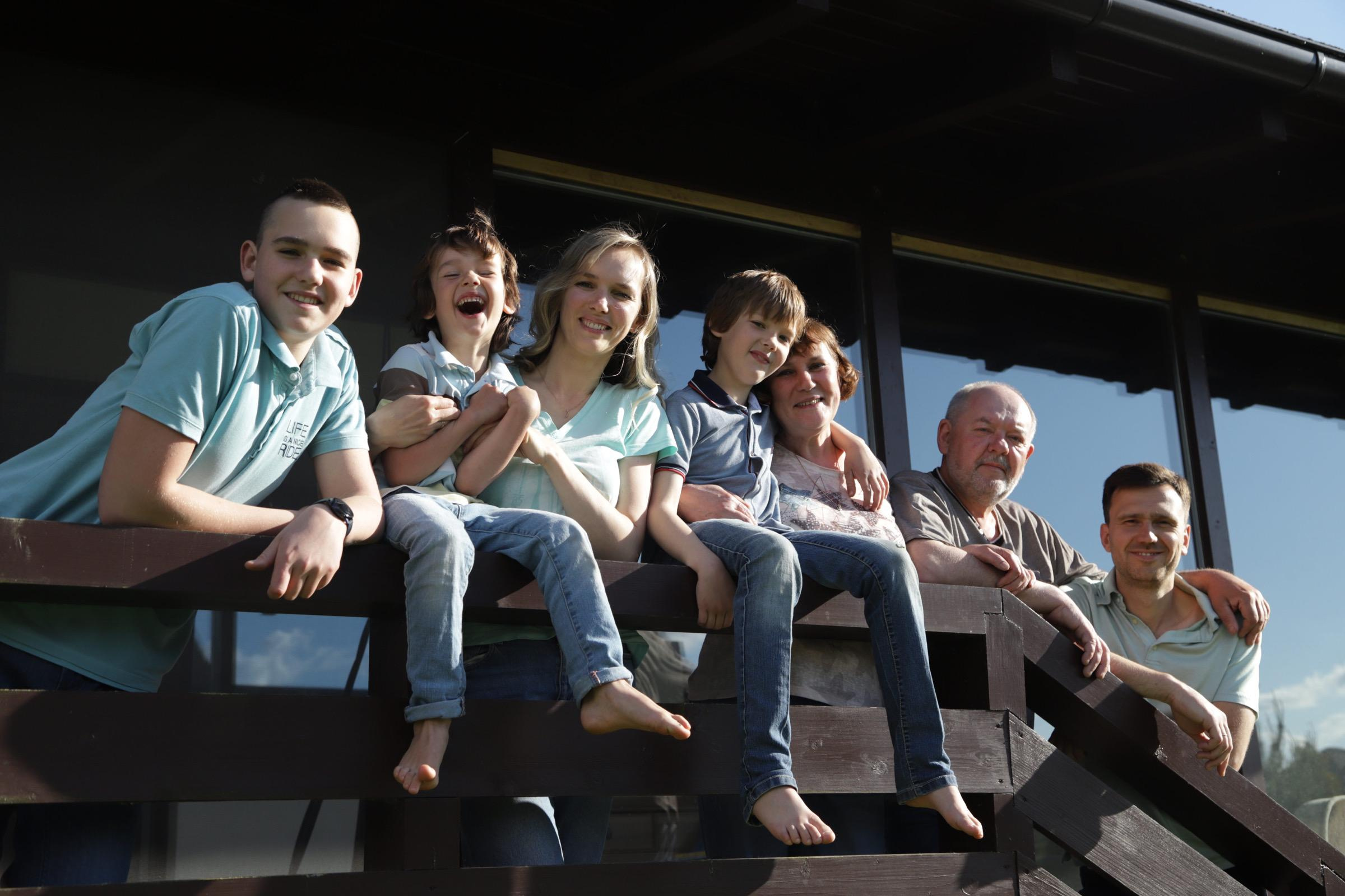 I’m at home when everyone is around. Home