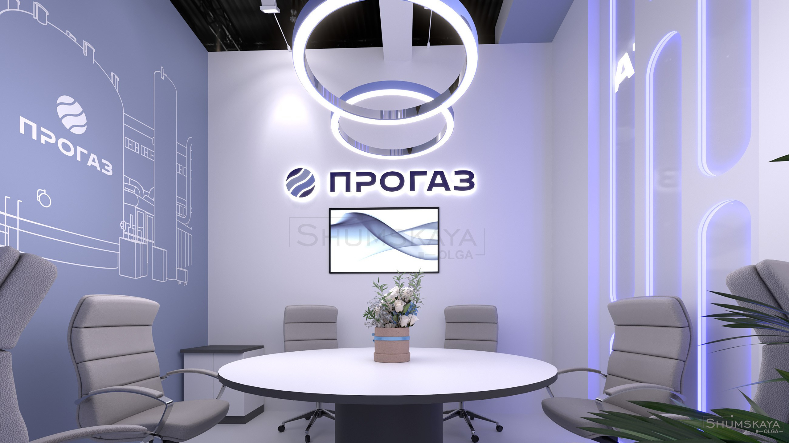 ДИЗАЙН ВЫСТАВОЧНОГО СТЕНДА ПРОГАЗ. Выставочные стенды. Студия интерьера