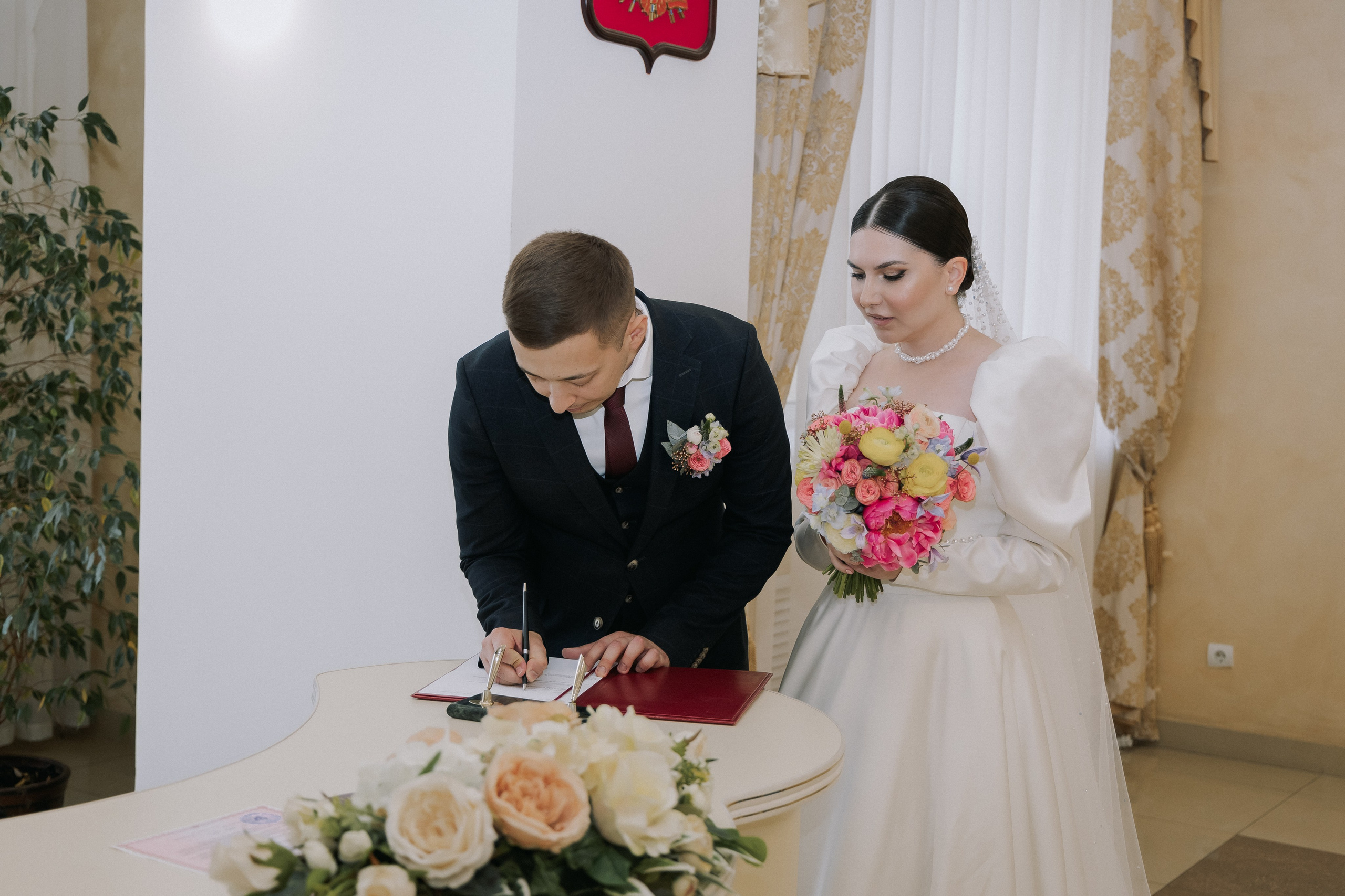 Яна и Святослав. Свадебный день. Свадебная фотография. Арина Рубах