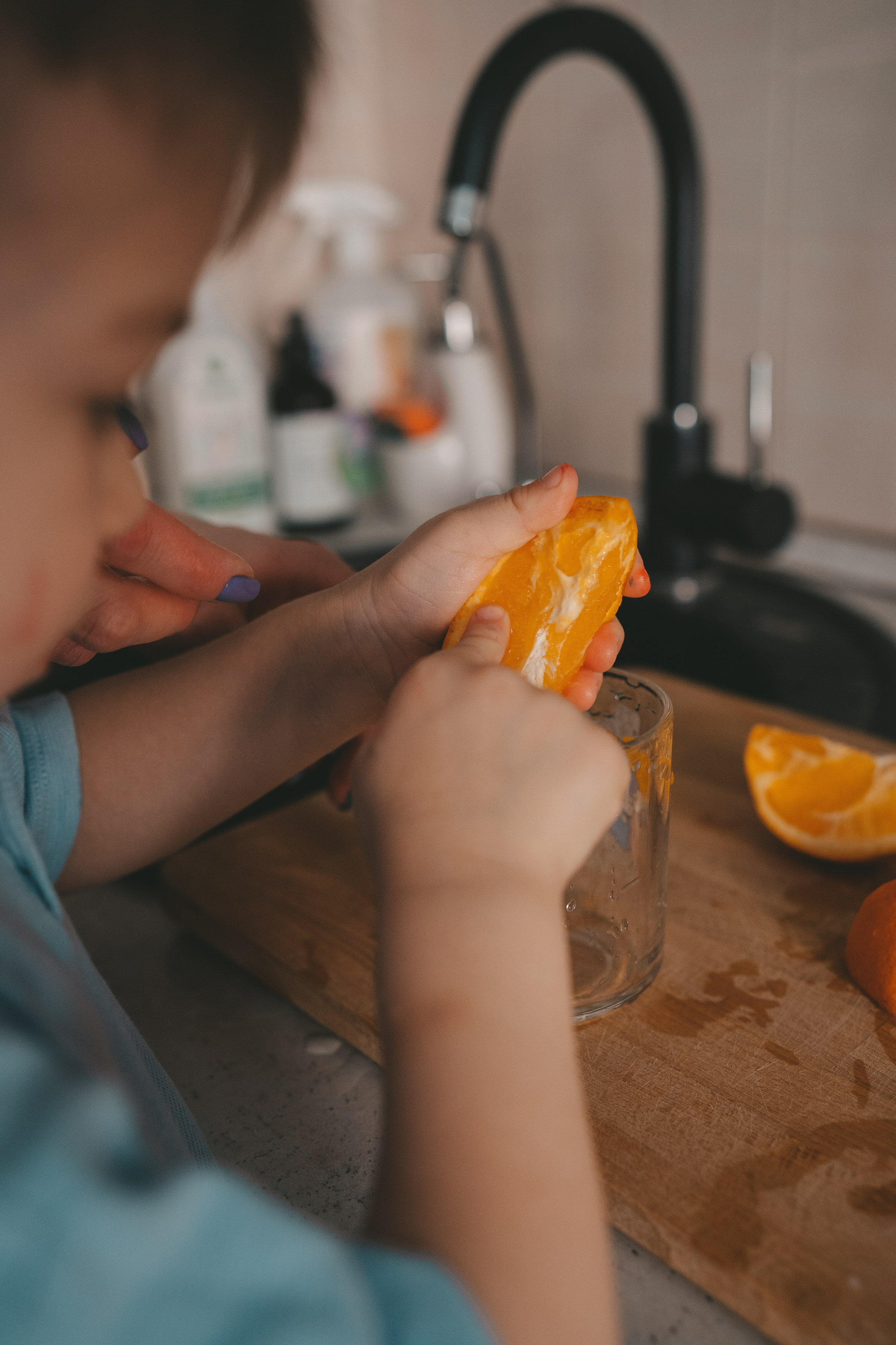 Домашняя семейная съемка: мама и сын. Фотограф Екатерина Канчалаба