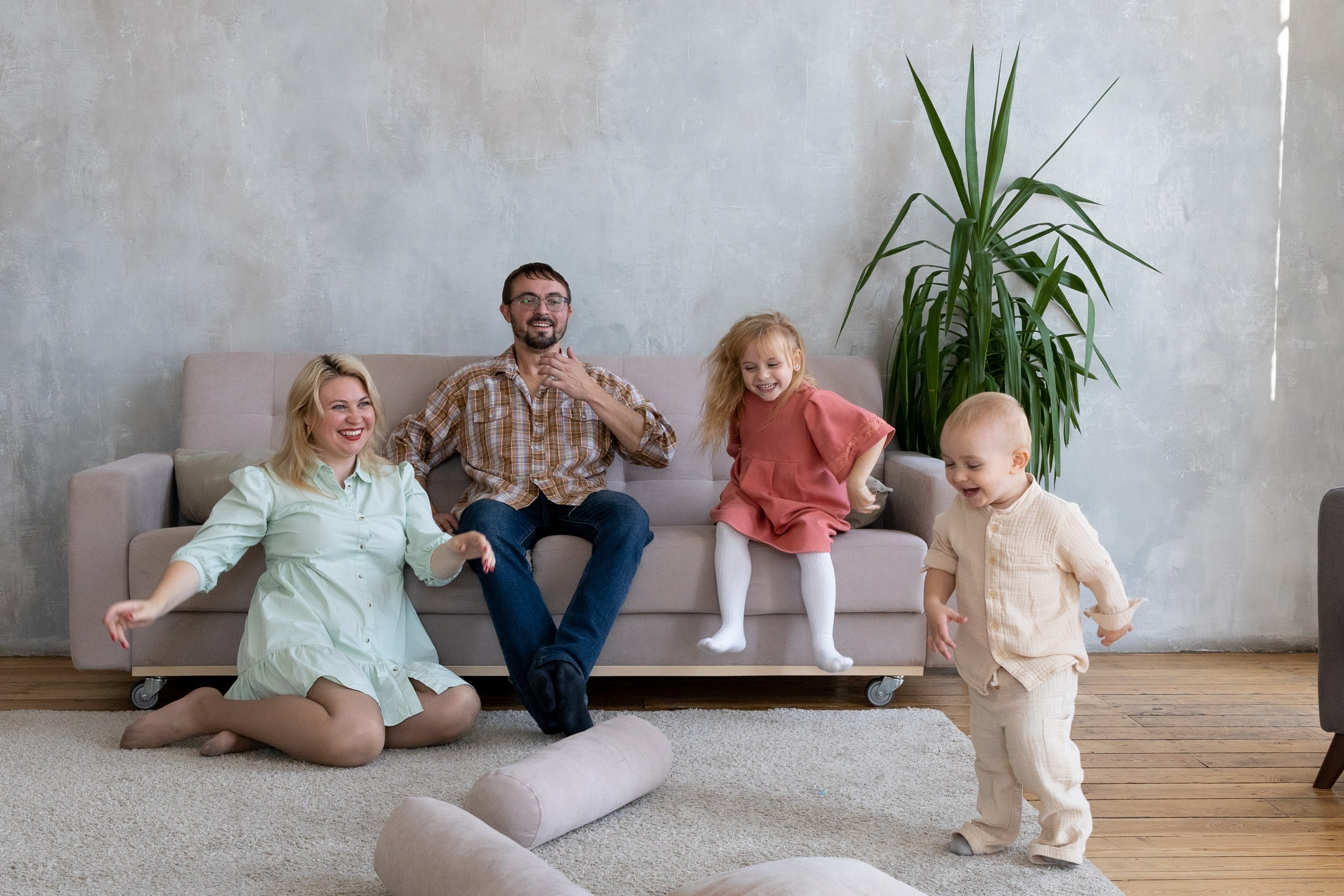 Наталья, Михаил и детки. Репортажный фотограф в Новосибирске Алена Помазунова